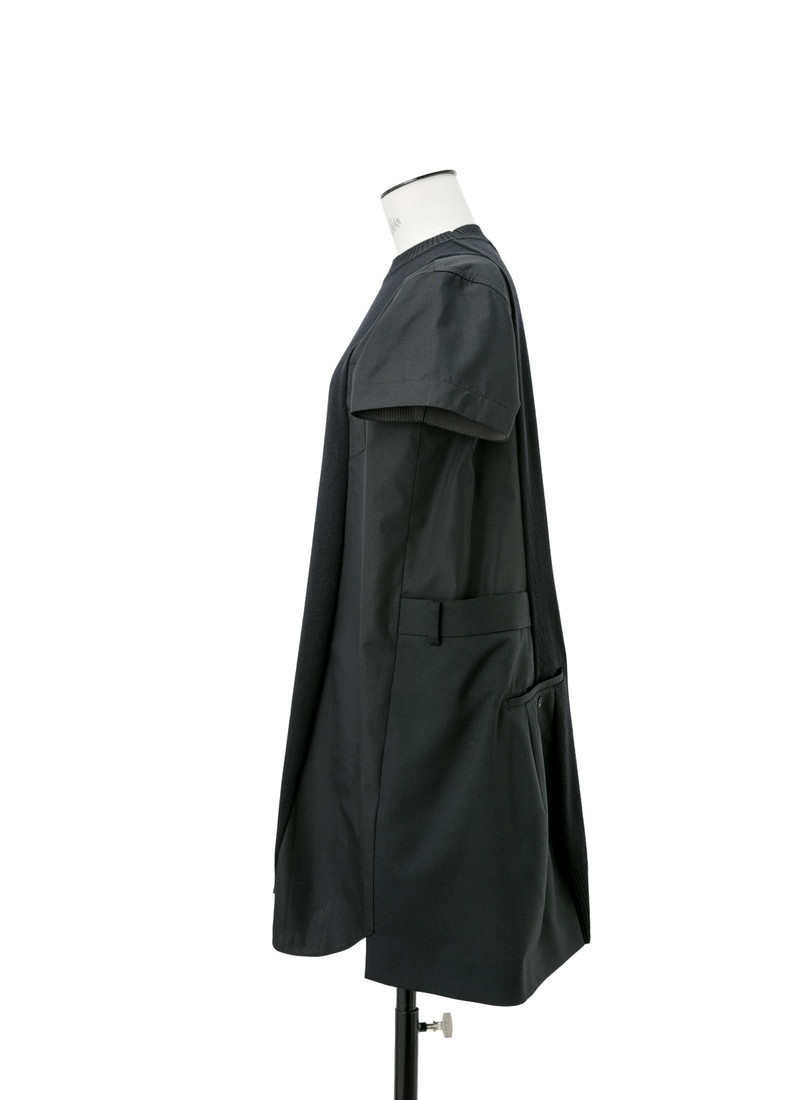 sacai Poplin x Knit Dress outlook