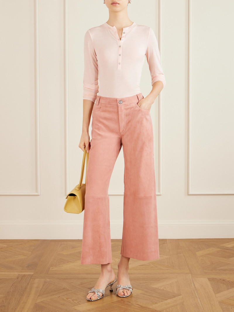 STOULS Lilou Suede Wide-leg Pants outlook