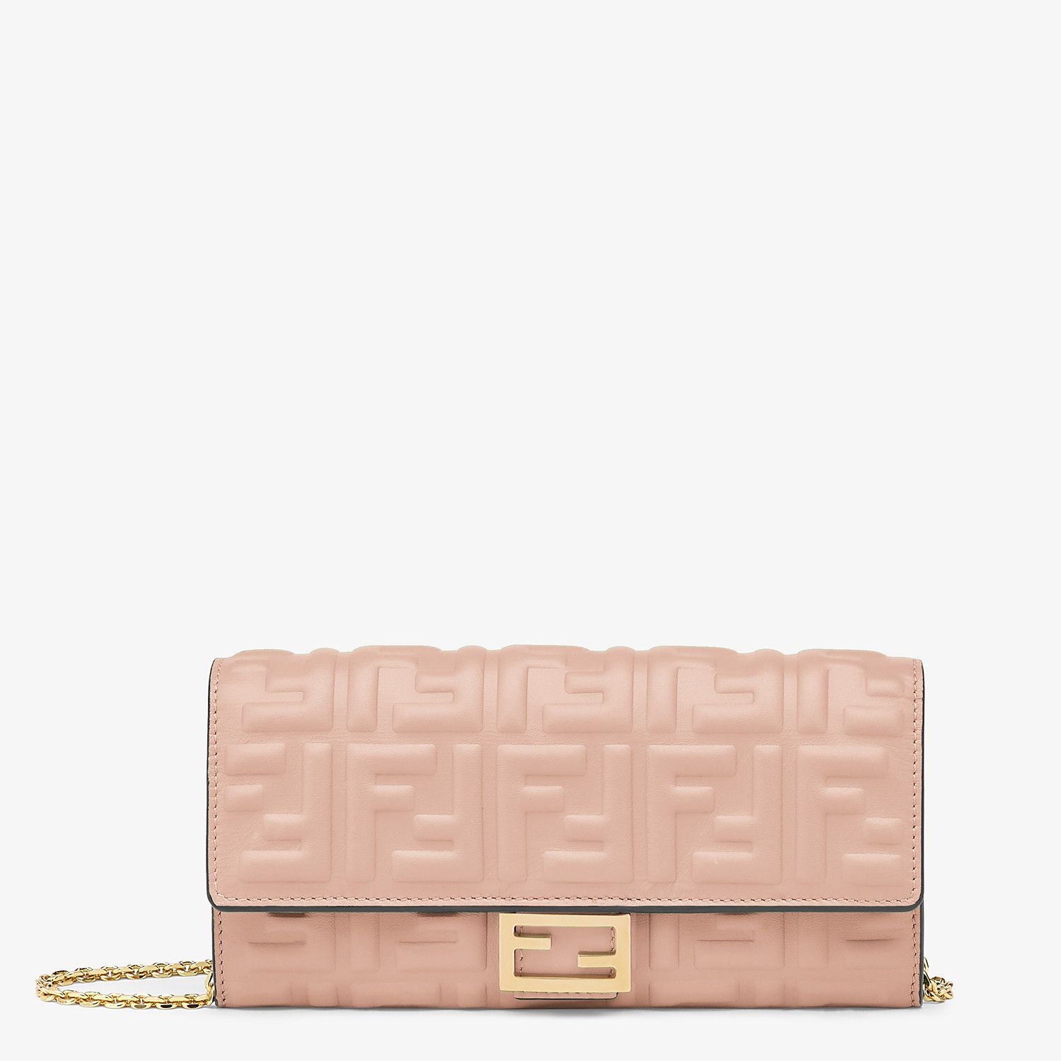 Pink nappa leather wallet - 1