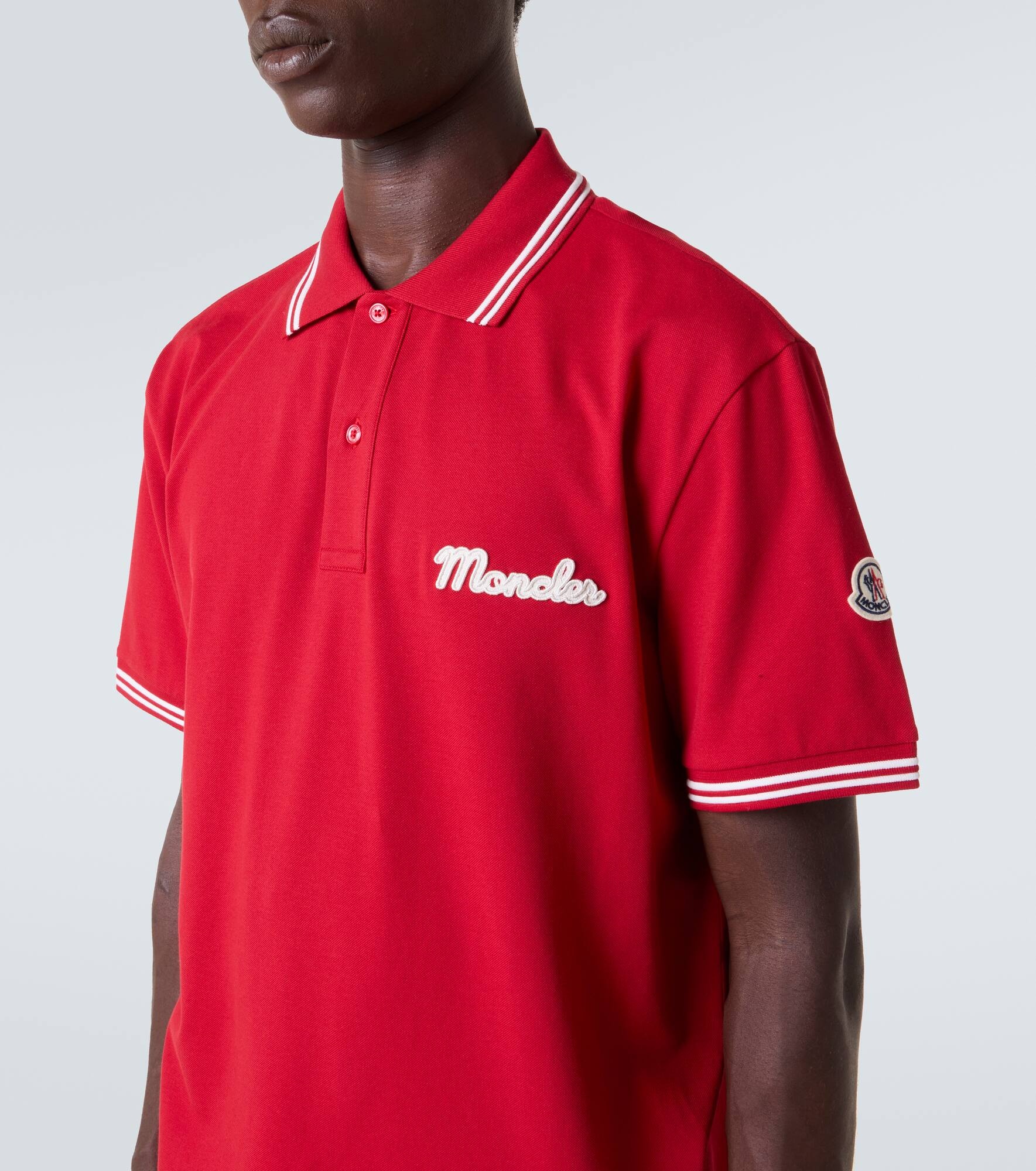 Logo cotton piqué polo shirt - 5