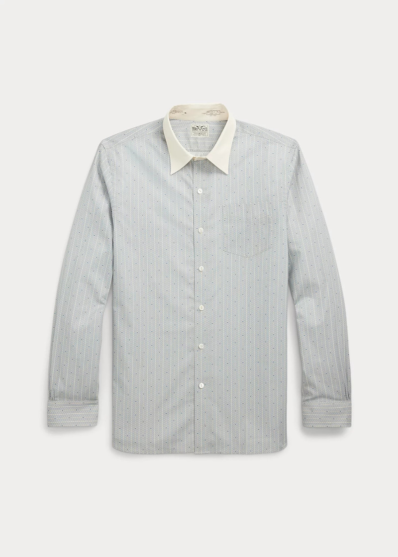Slim Fit Print Woven Shirt 6