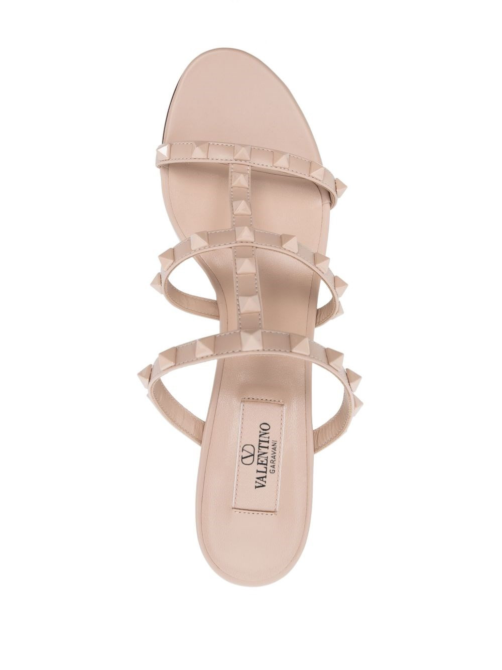 Rockstud leather sandals - 4