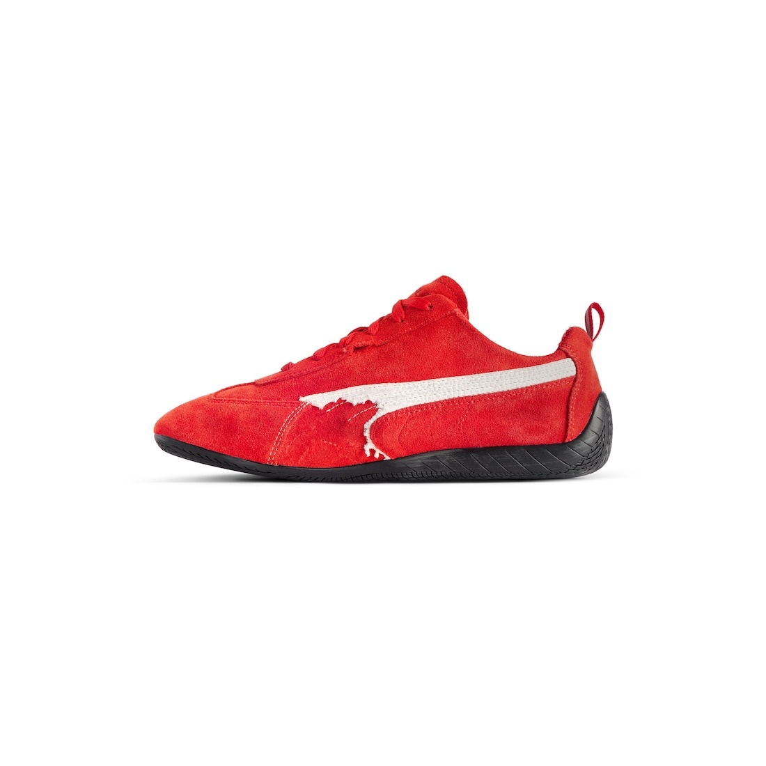 Speedcat Suede Balenciaga in Red/white/black - 4