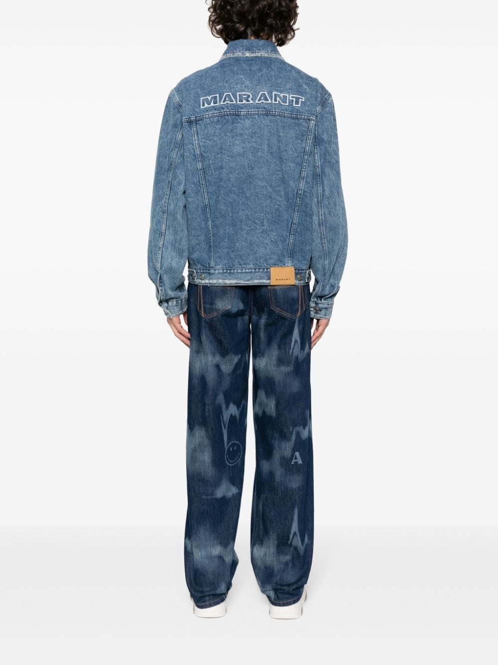 Jango logo-embroidered denim jacket - 2