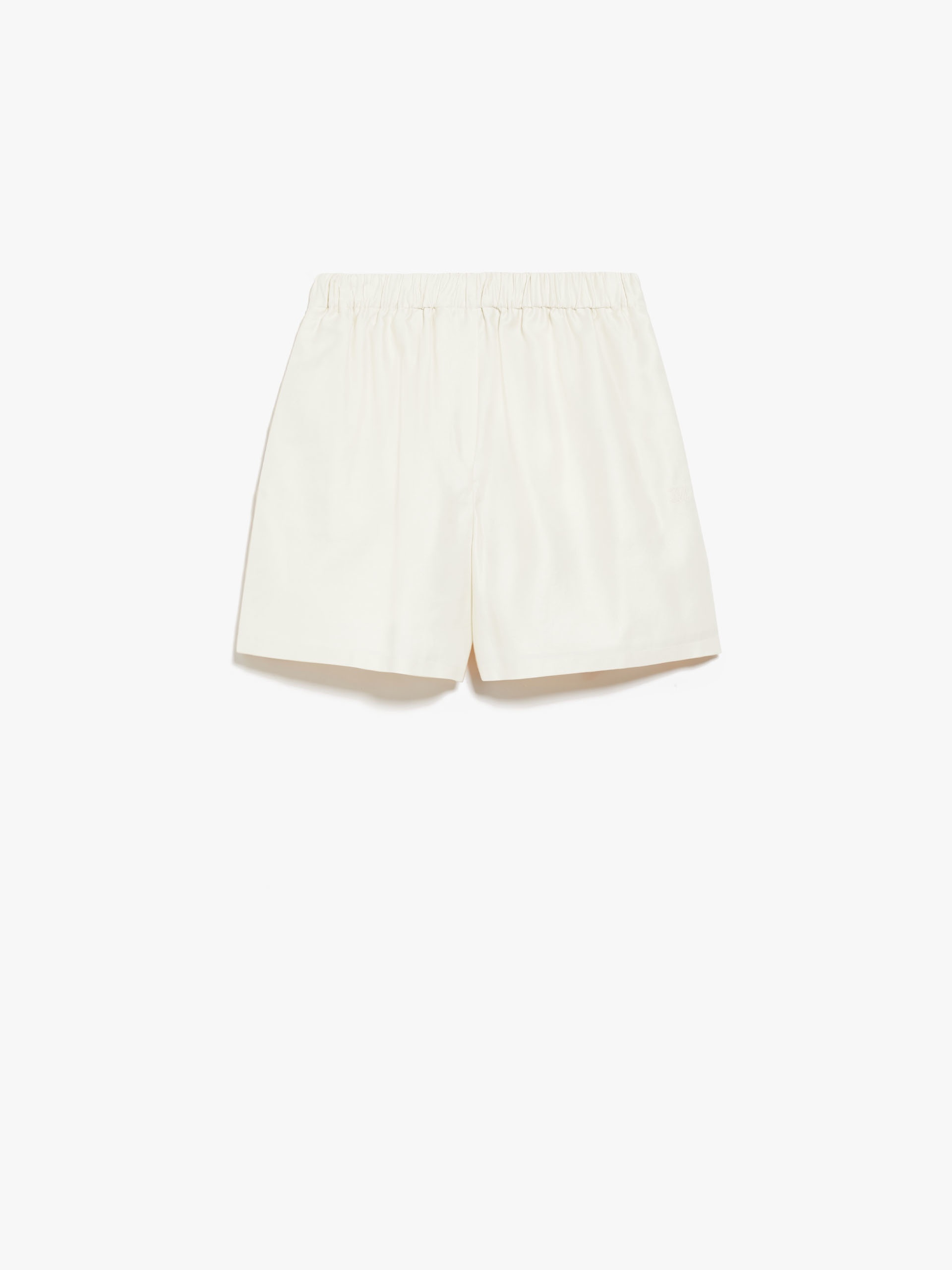 Cotton shorts with monogram embroidery - 1