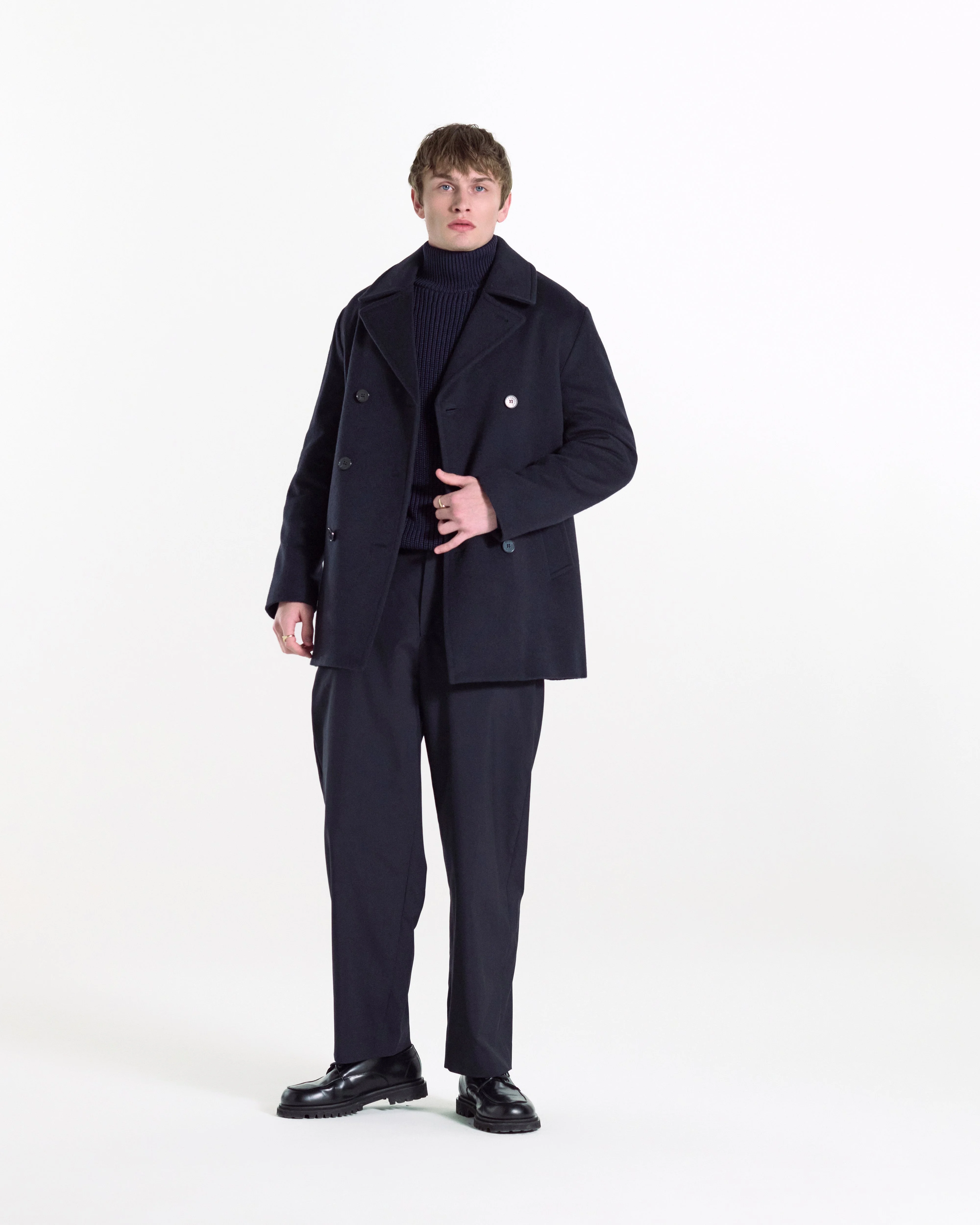 Dalton Wool Peacoat - 1