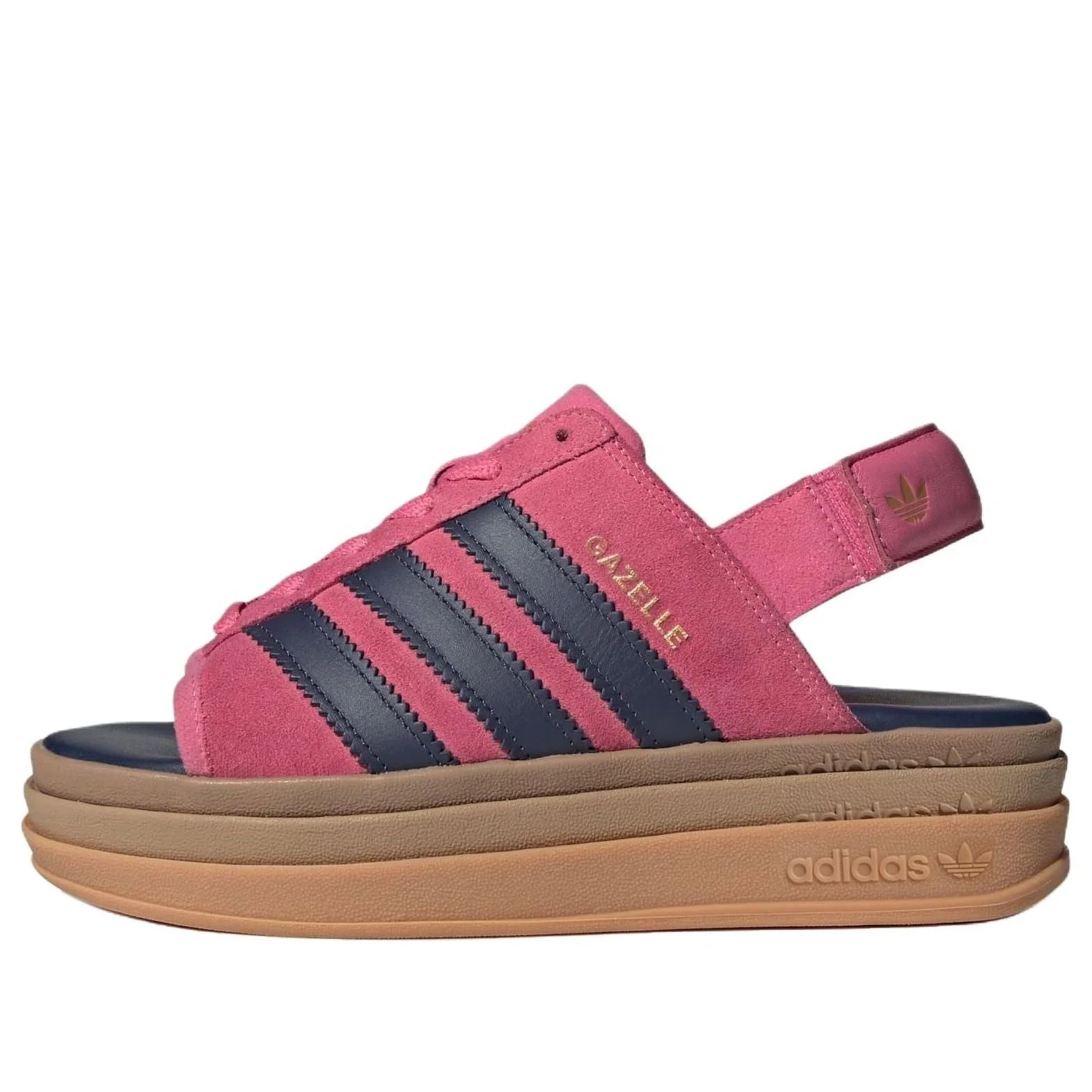 (WMNS) adidas Gazelle Bold Sandal 'Pink Fusion Shadow Navy' KK4221 - 1