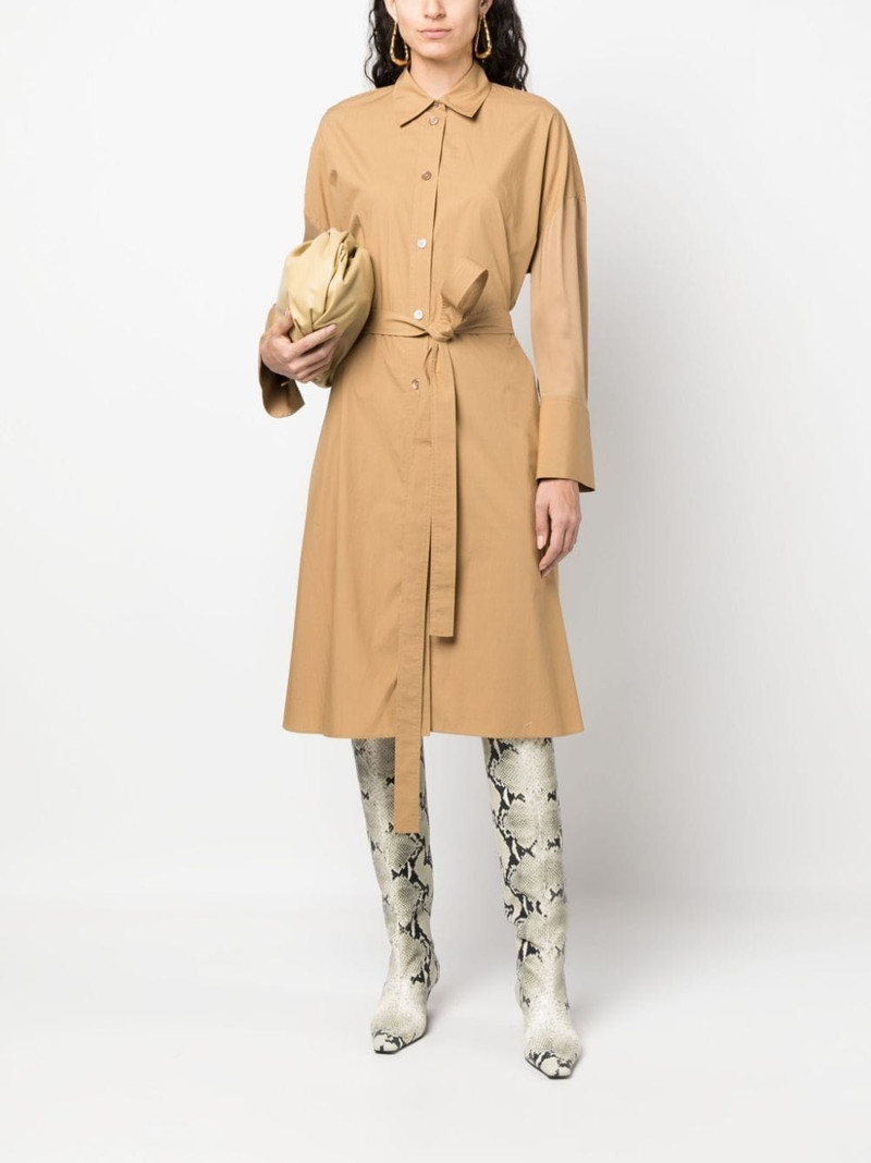 JOSEPH tied-waist cotton shirtdress outlook