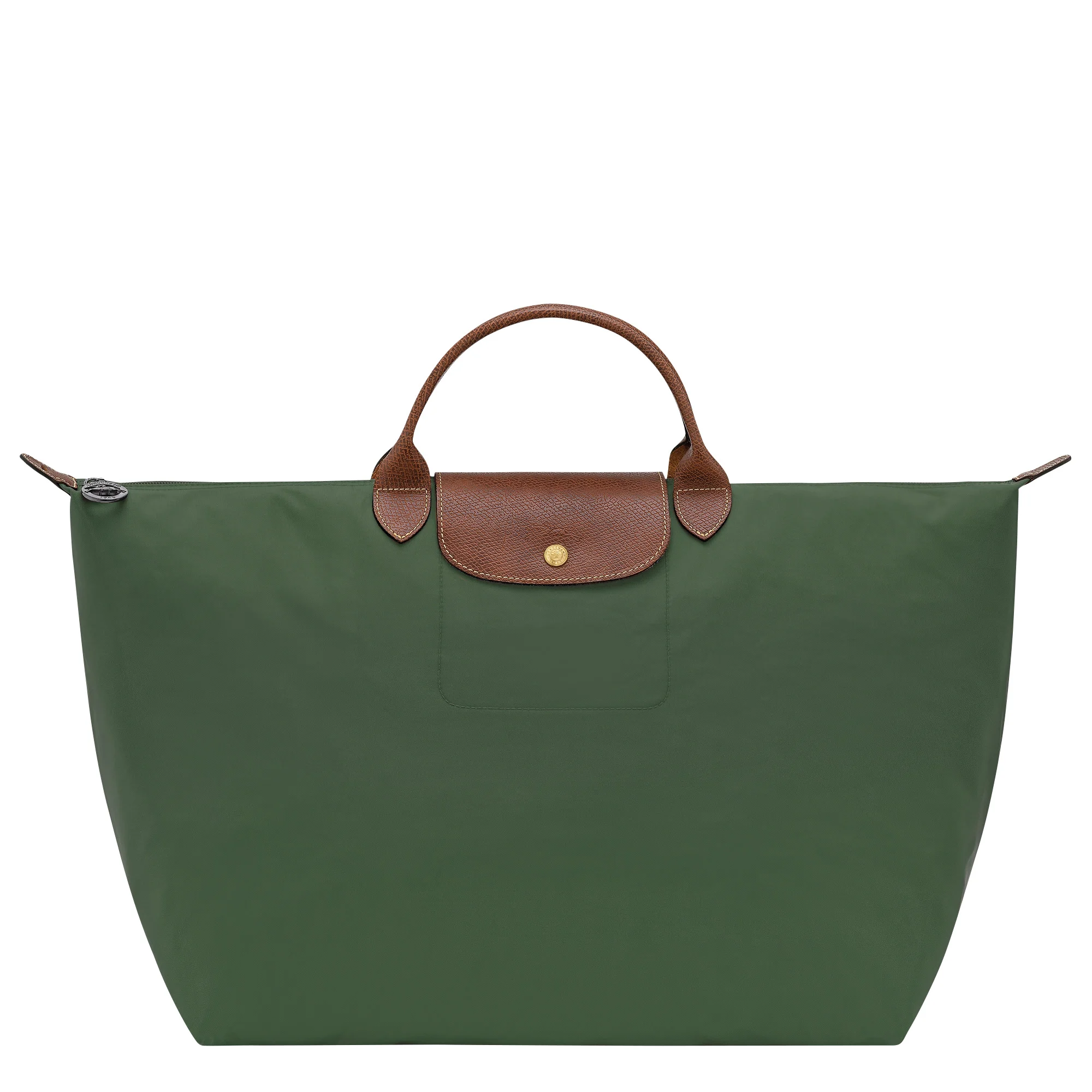 Le Pliage Original L Travel bag British Green - Recycled canvas - 1