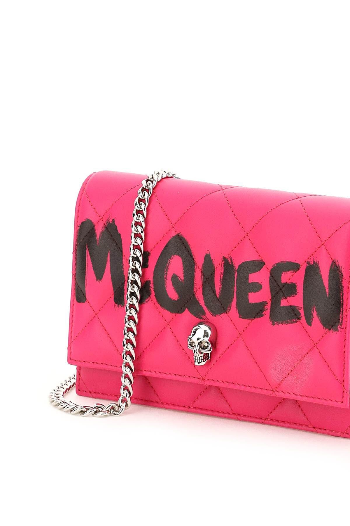 'MCQUEEN GRAFFITI' MINI BAG SKULL - 5