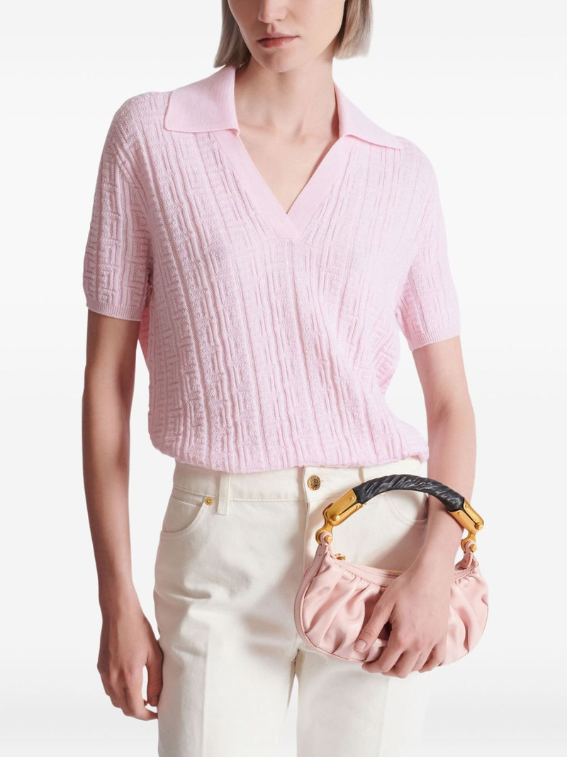 Balmain mini Ebene calfskin tote bag outlook