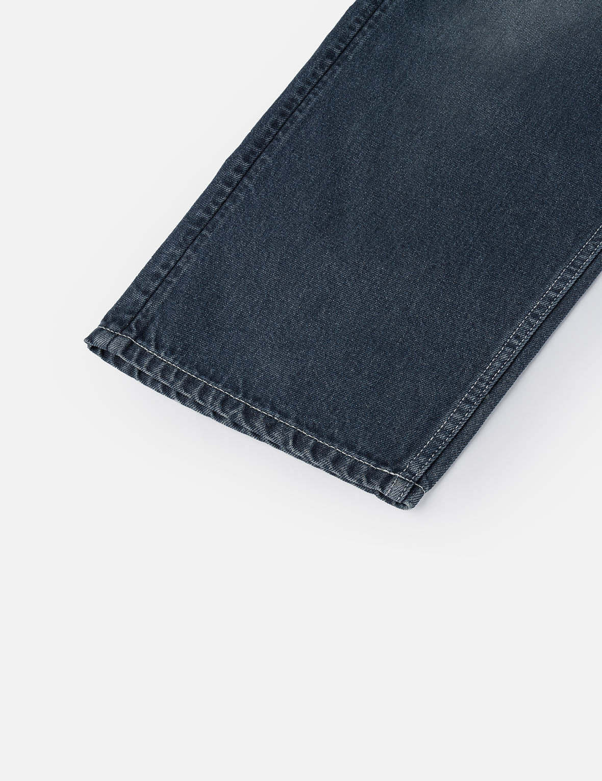 Distressed Seagull Print with Irregular Patches Loose Fit Denim Jeans - 11
