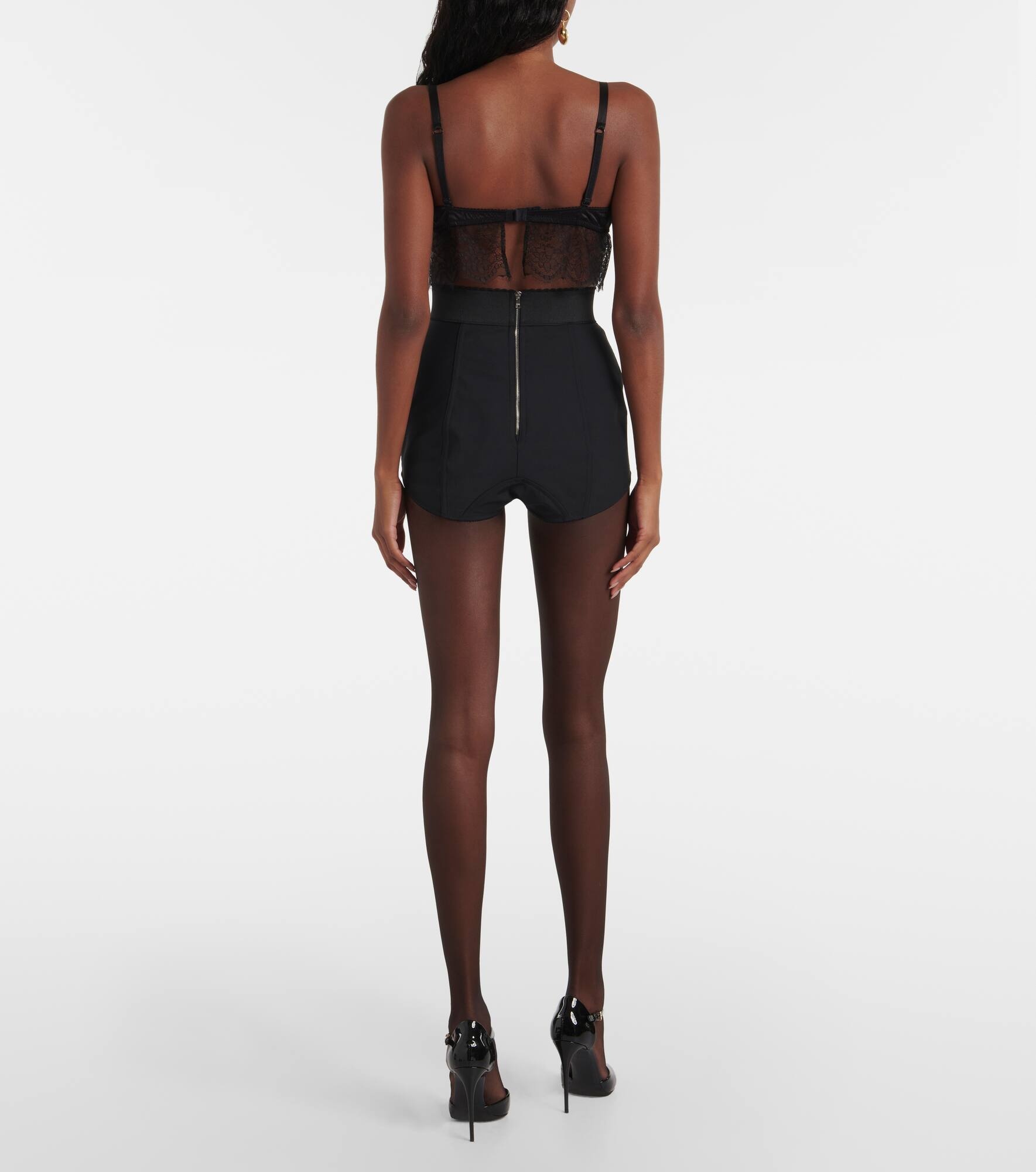 Paneled high-rise shorts - 3