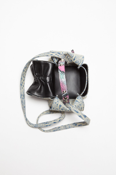Acne Studios Monogram Multipocket mini bag - Light blue/pink outlook