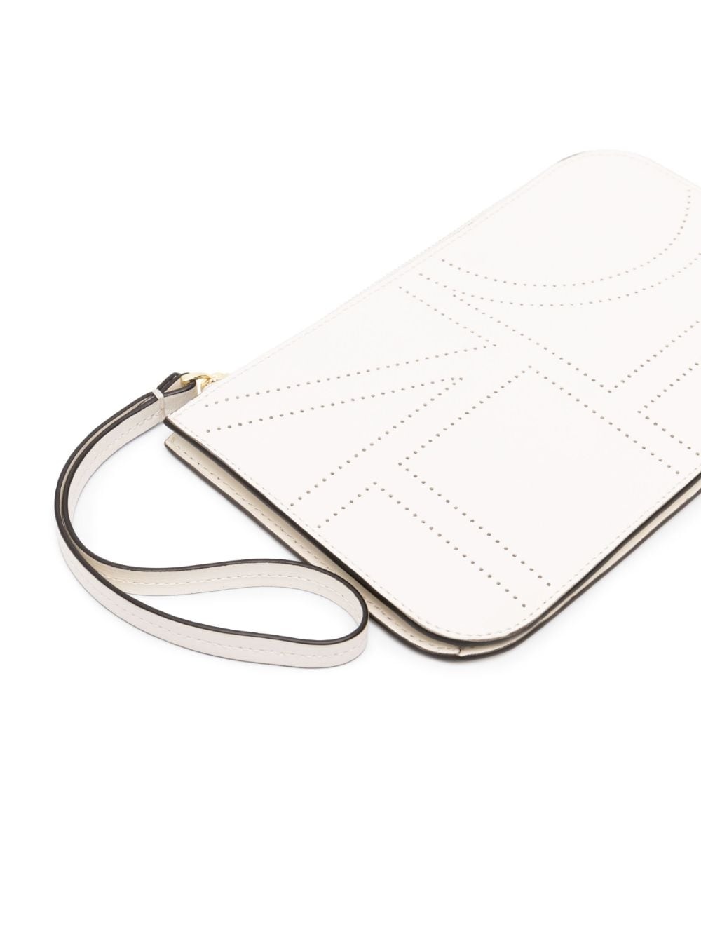 perforated zipped clutch - 5