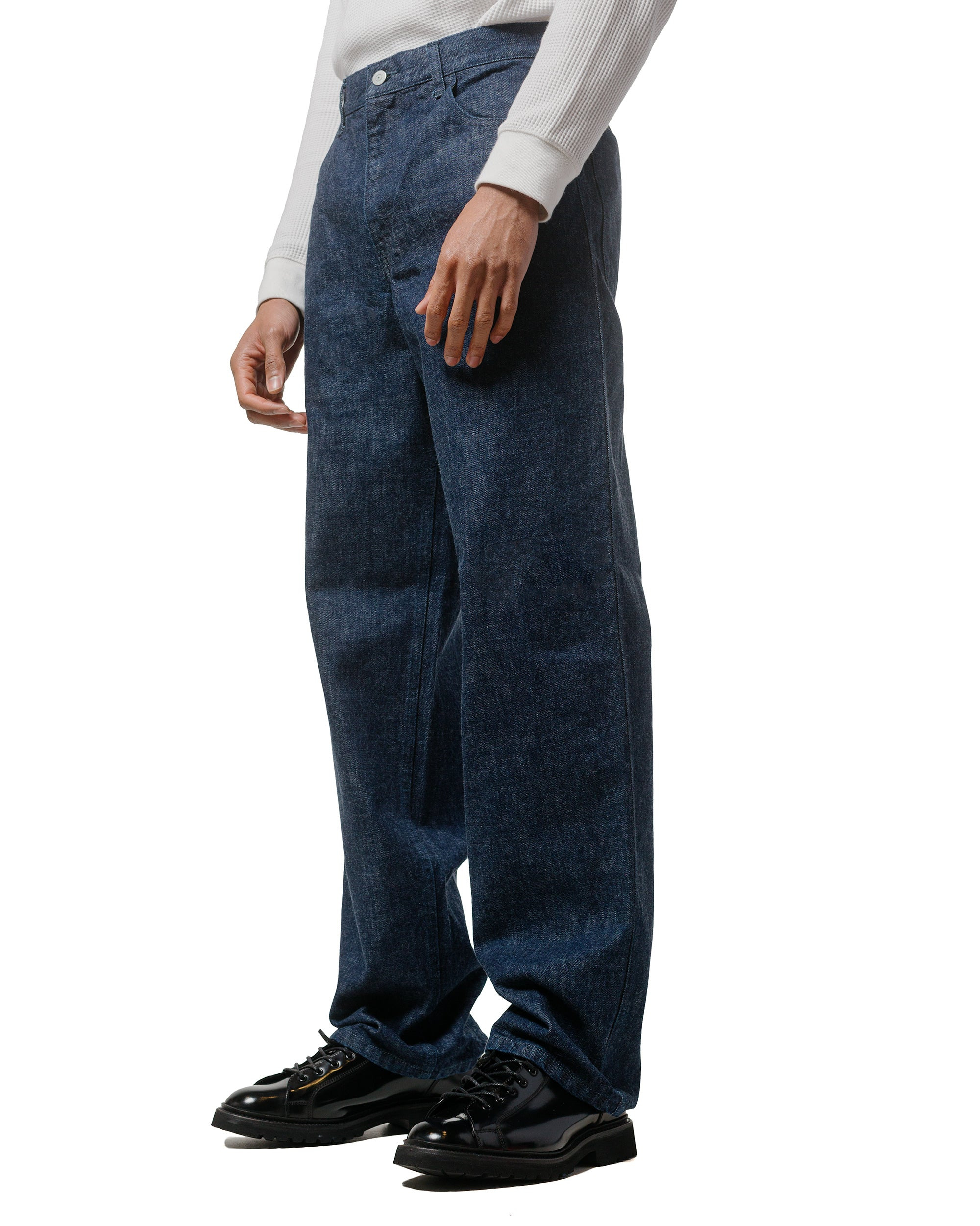 5PKT Jean Indigo One Wash Denim - 2