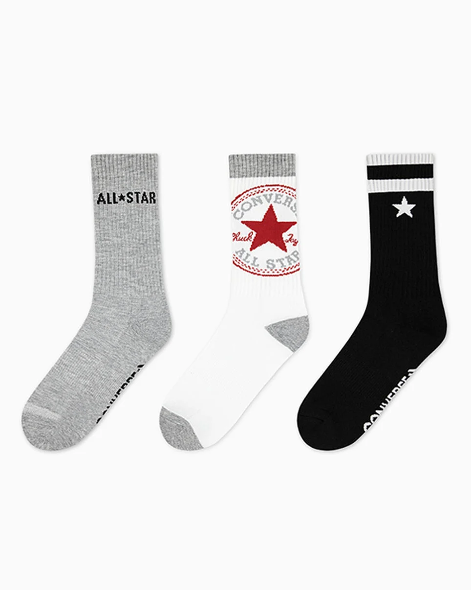 3-Pack Oversized Chuck Patch Crew Socks - 1