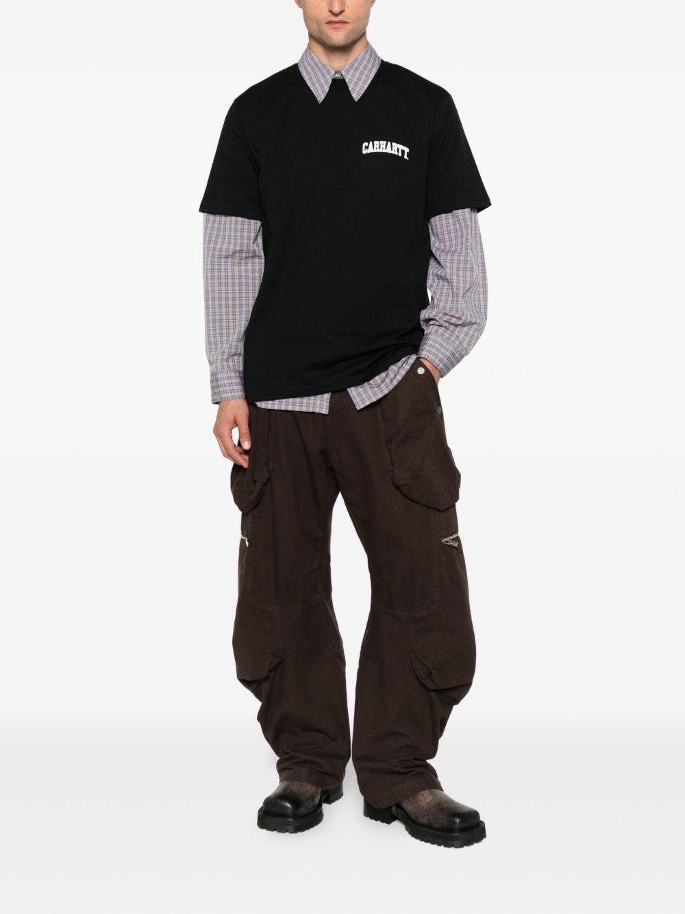 logo-print cotton T-shirt - 2