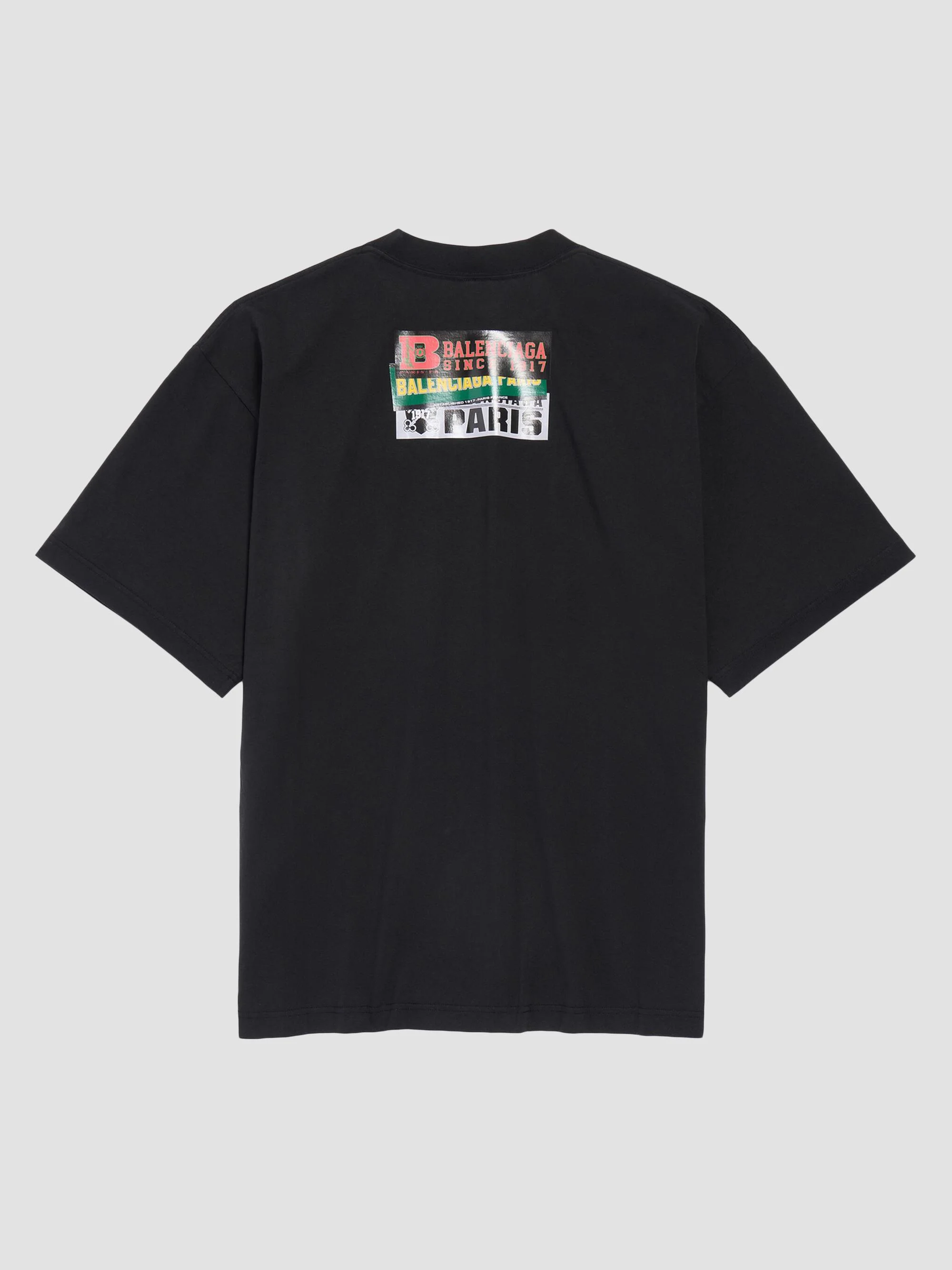 Men's Bumper Stickers Medium Fit T-Shirt - Black - 1