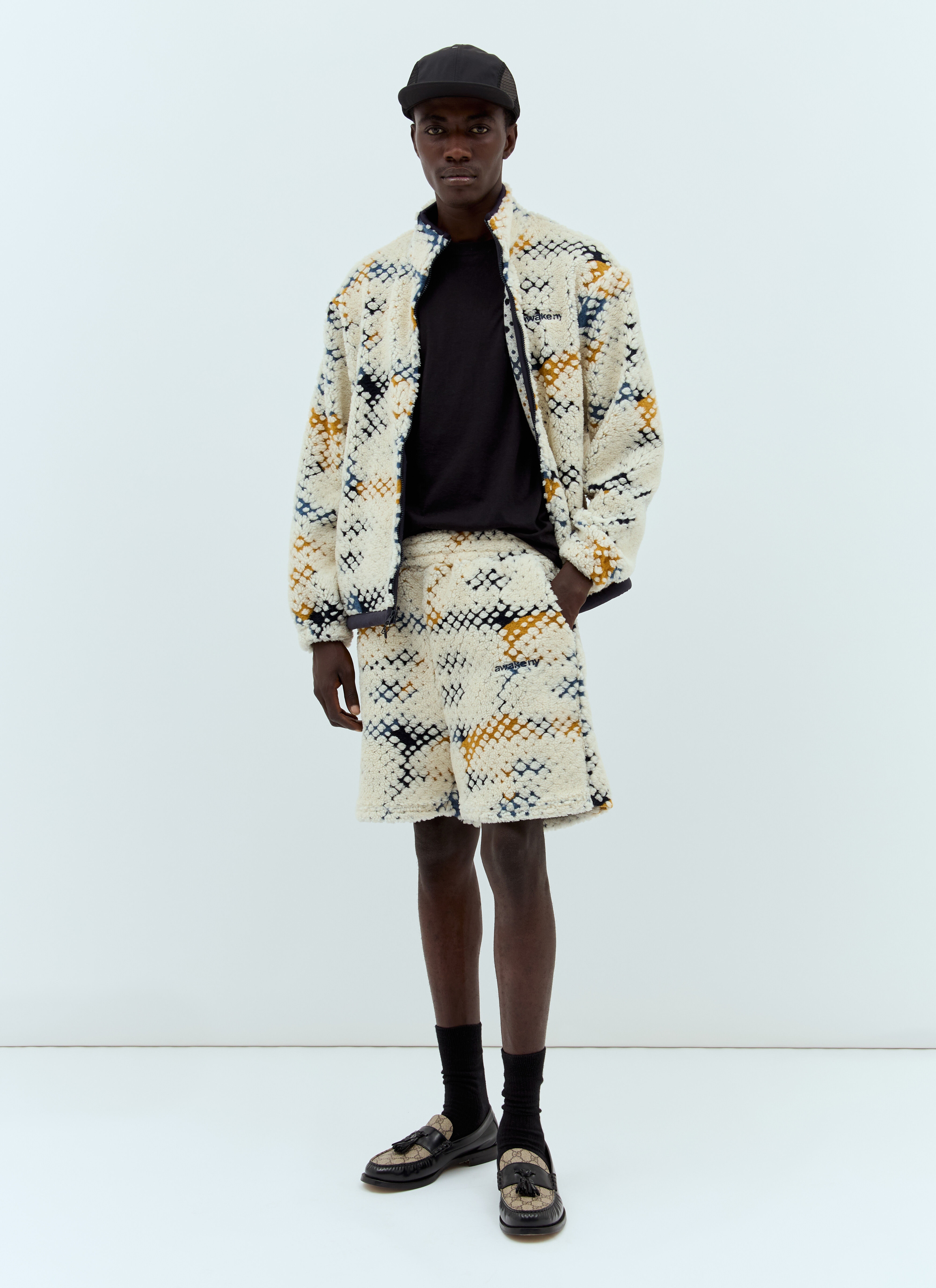 Printed Fleece Shorts - 3