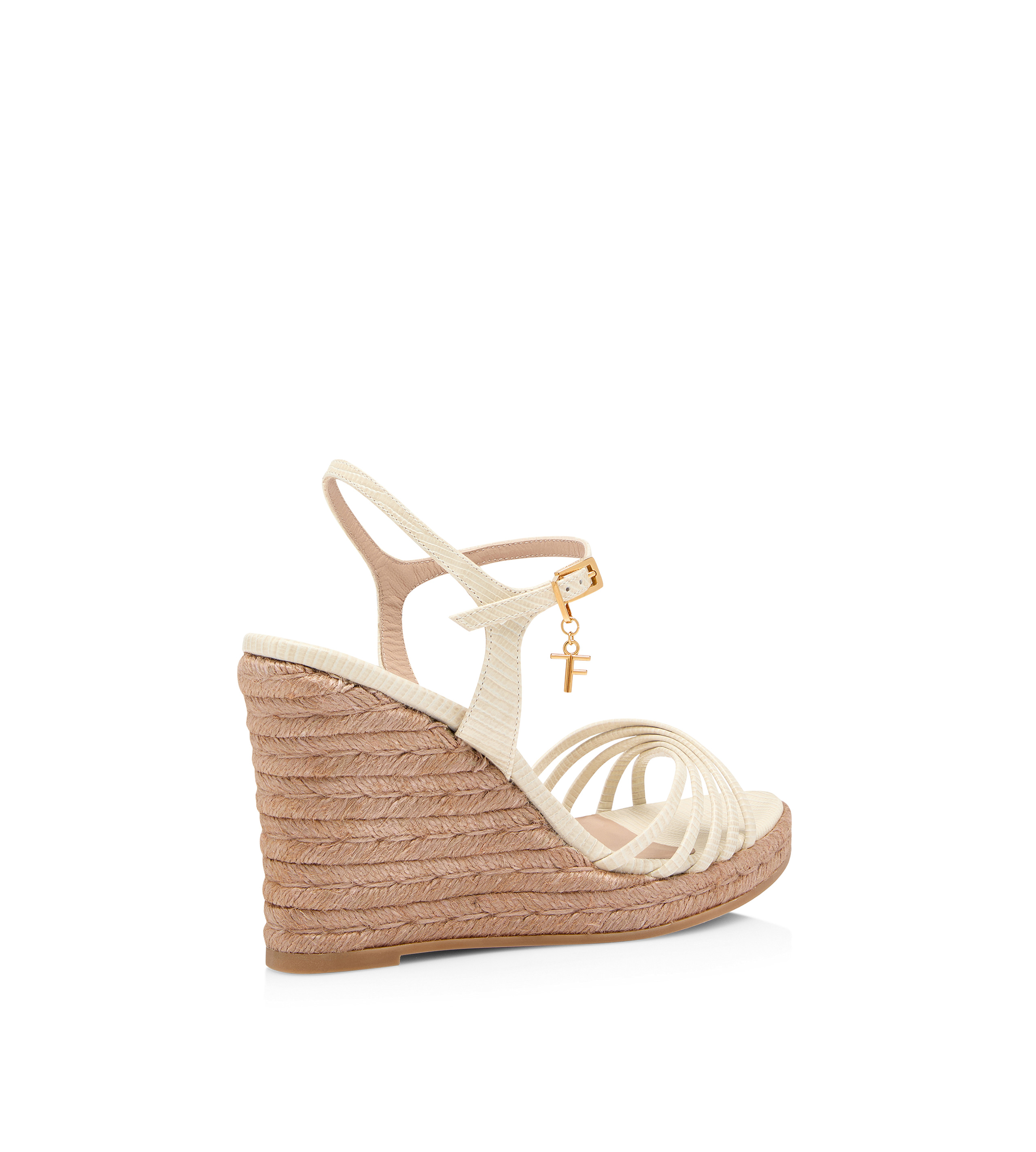 PRINTED LIZARD LEATHER CABANA SANDAL - 3