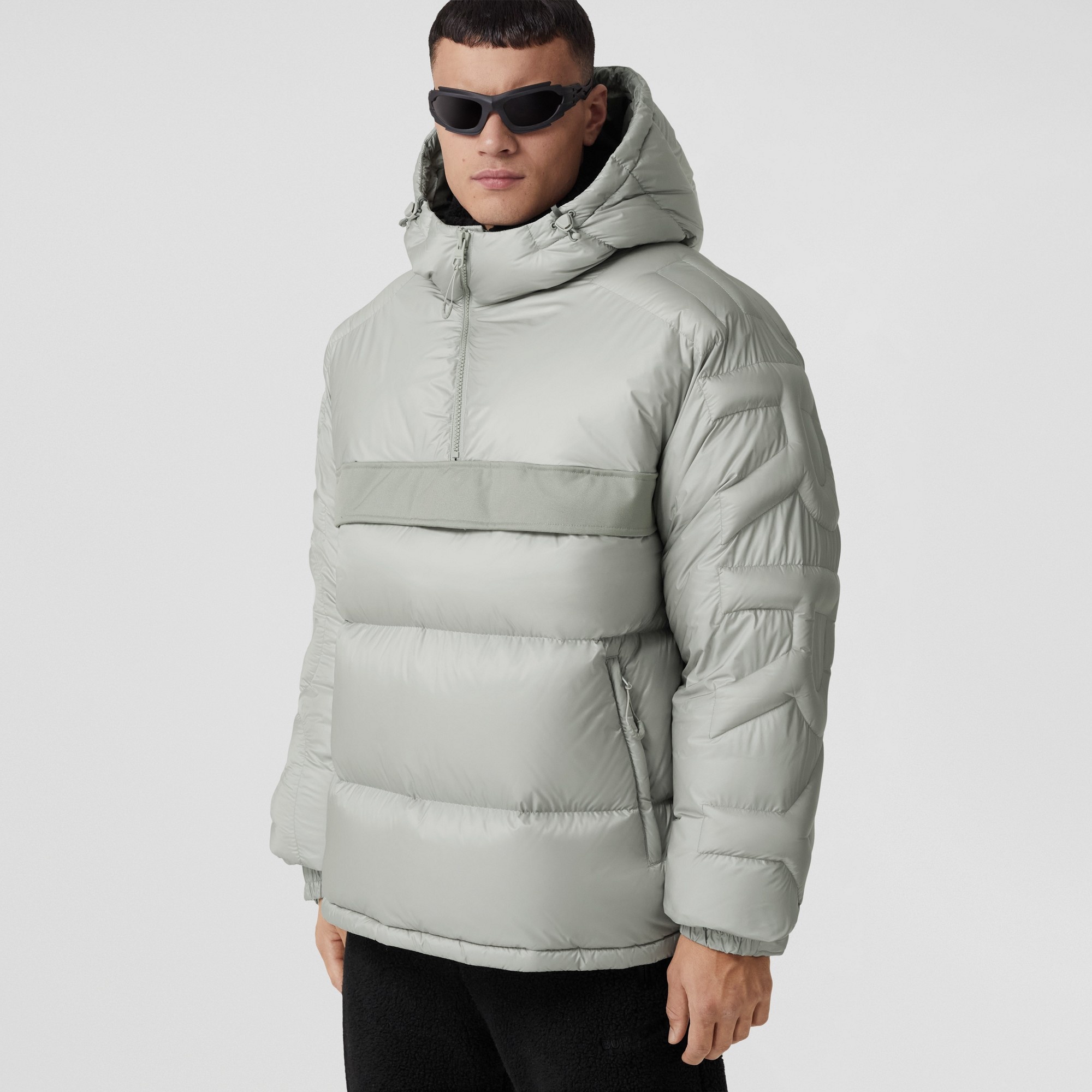 Logo Quilted Nylon Puffer Jacket - 4