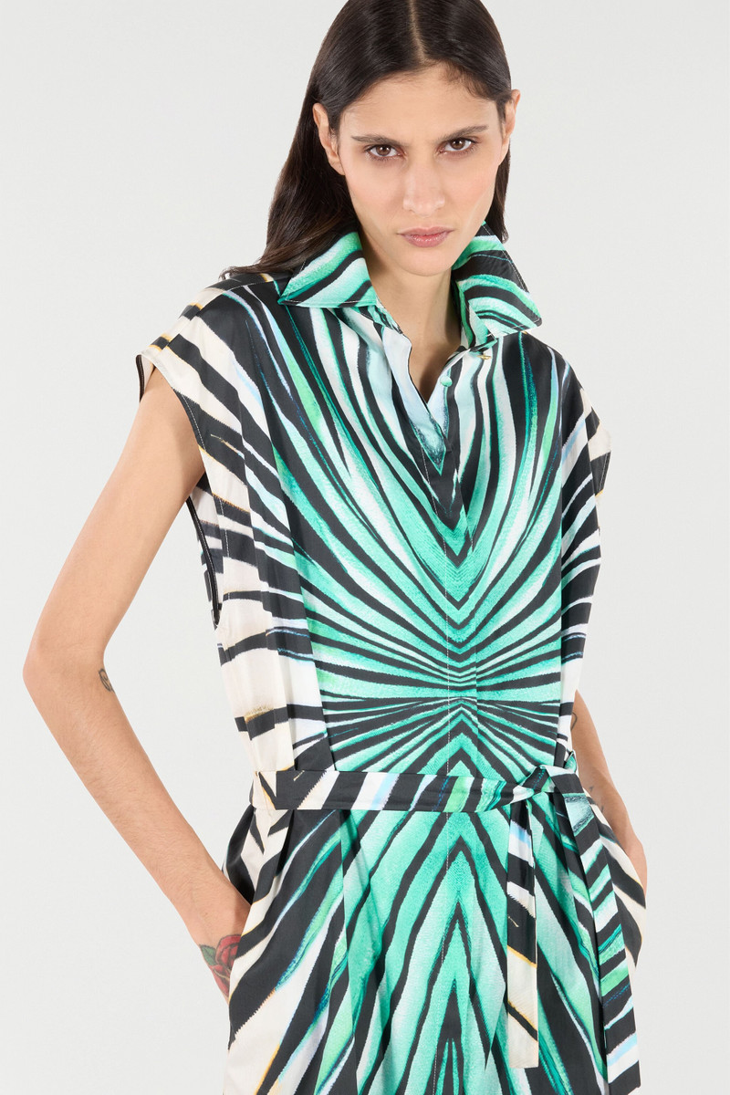 Ray Of Sea Print Midi Dress 6