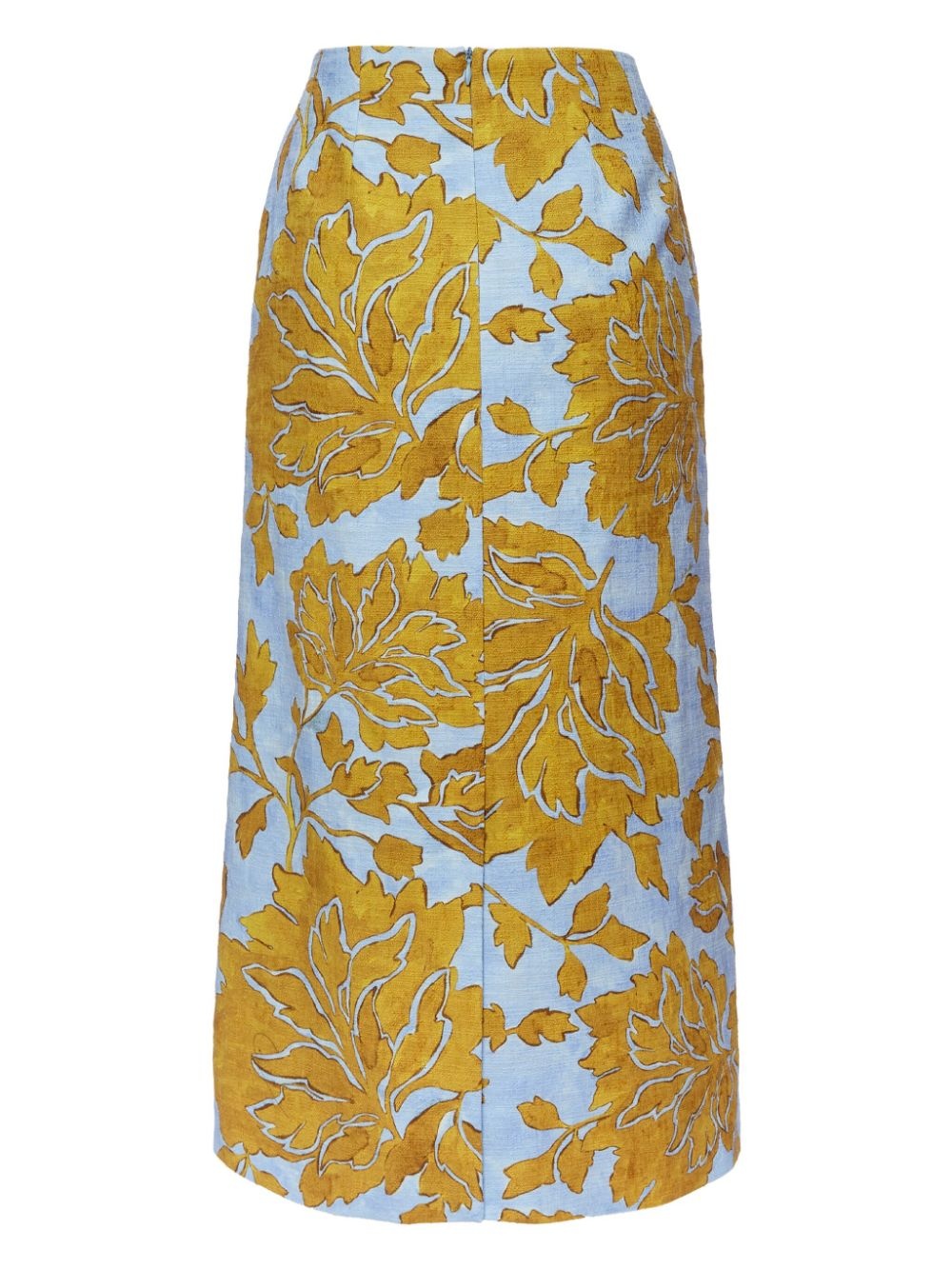 floral-print pencil skirt - 4