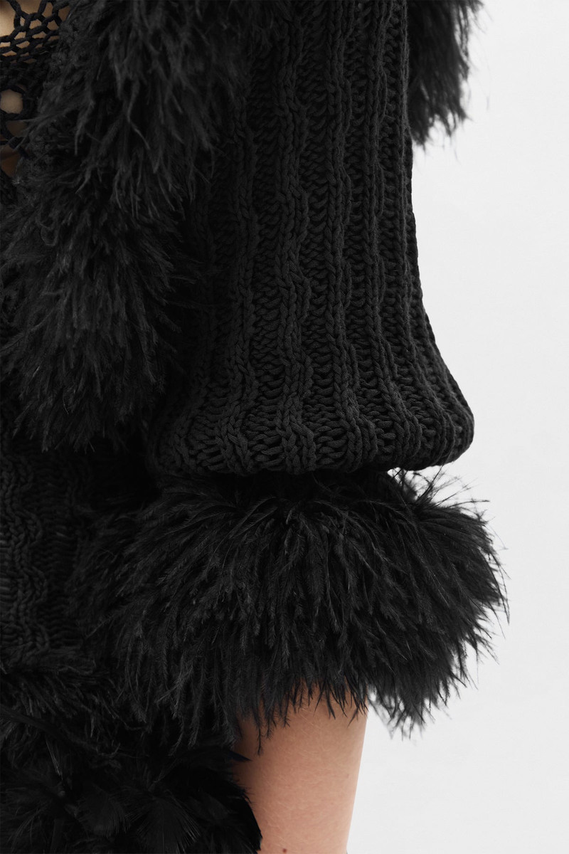 Dudu Scallop Neck Fitted Sweater 6