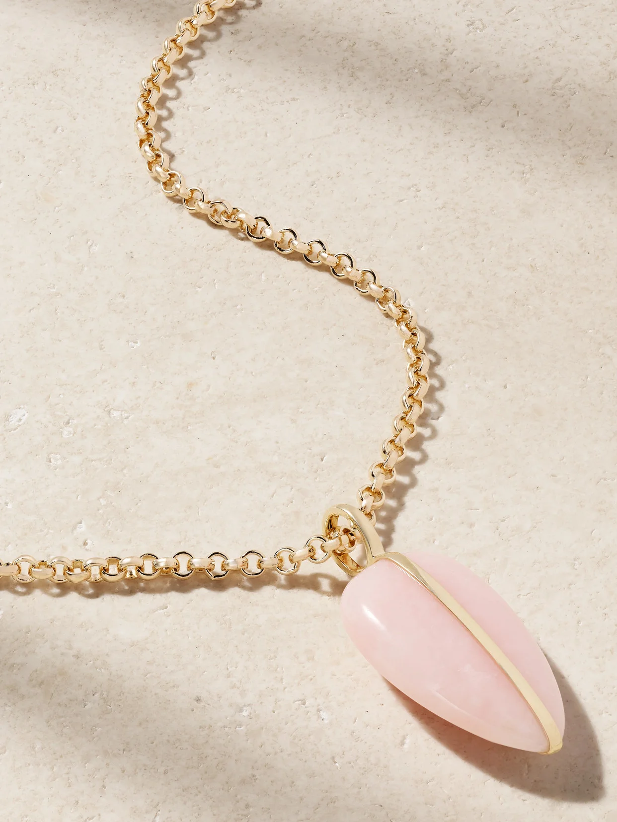 14-karat Recycled Gold Opal Necklace - 1