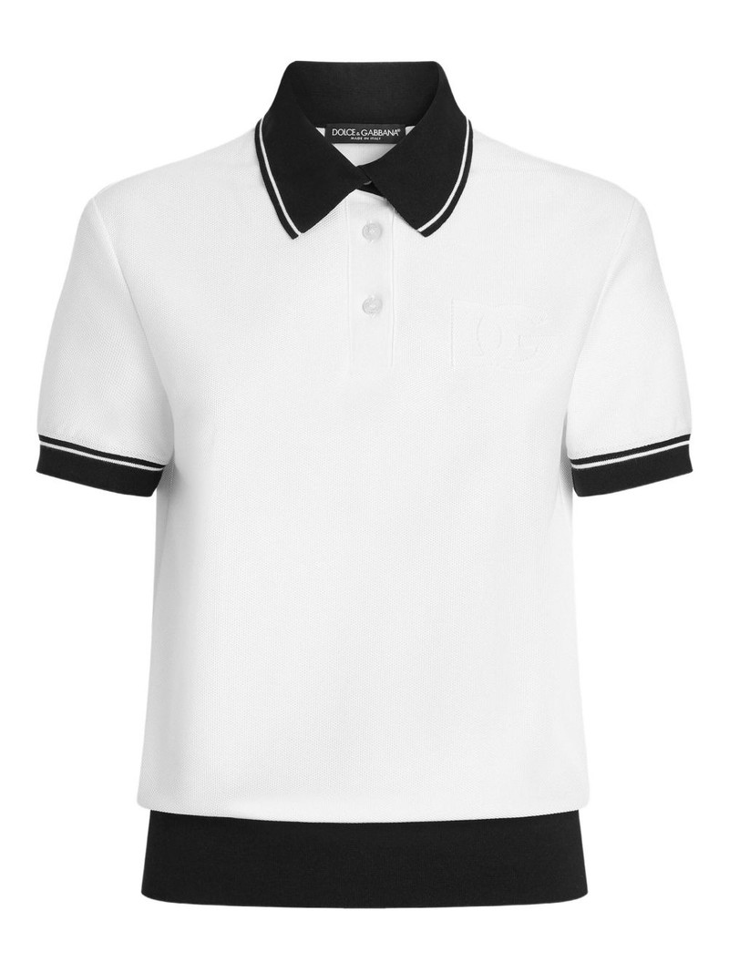embroidered-logo polo top 1