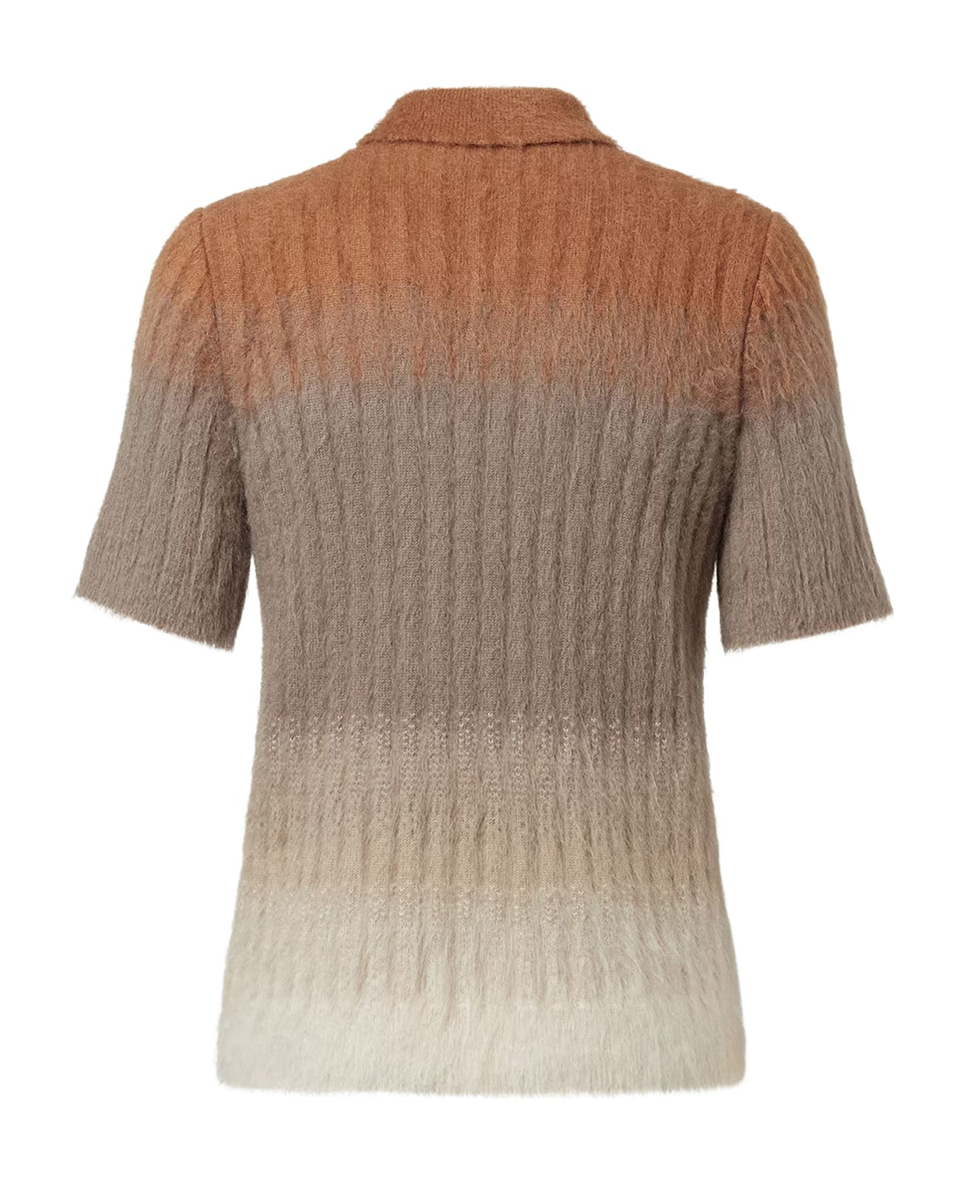 Dégradé Mohair And Wool Polo Shirt - 2