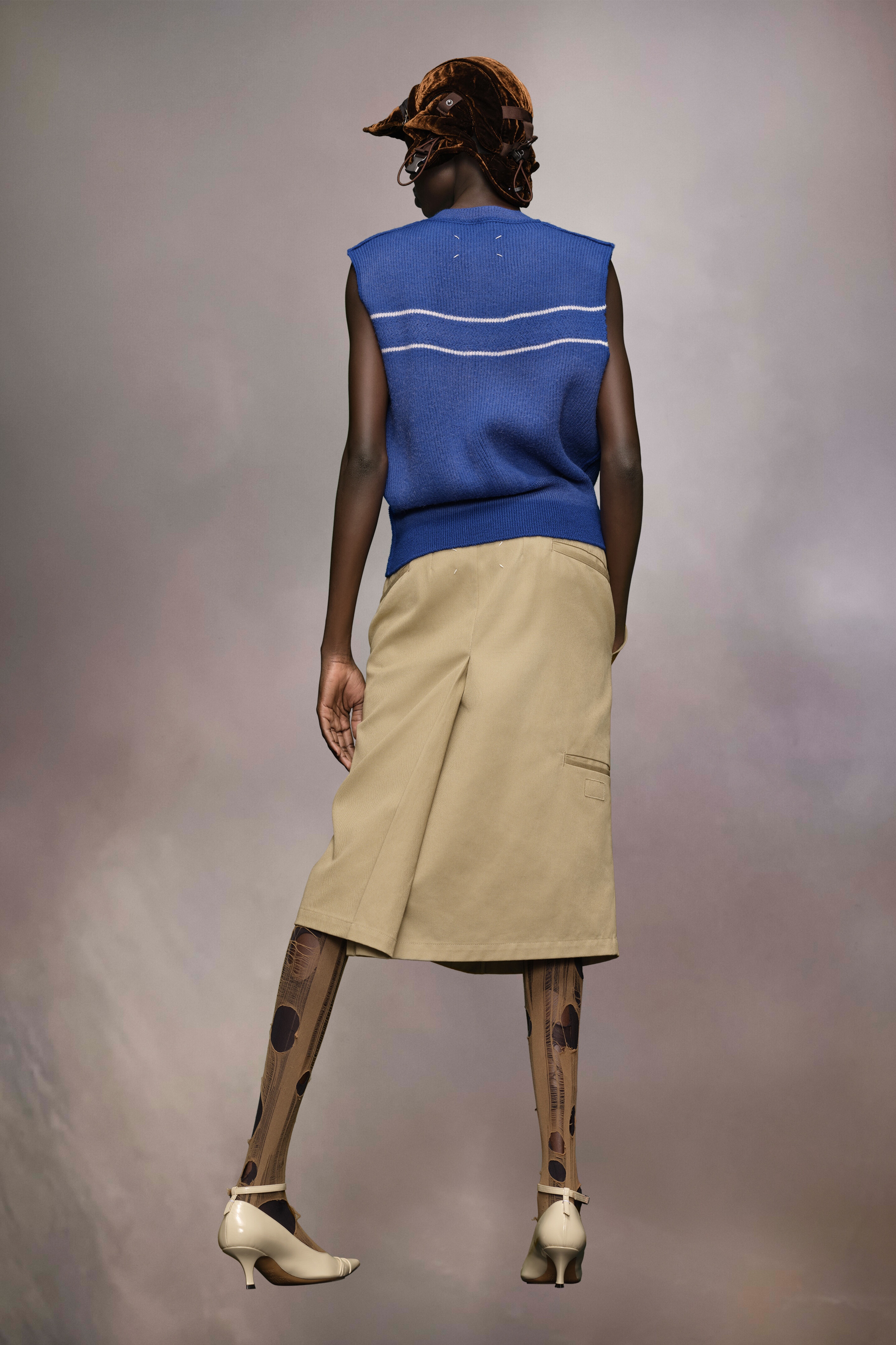 Sunbleached wool gilet - 5