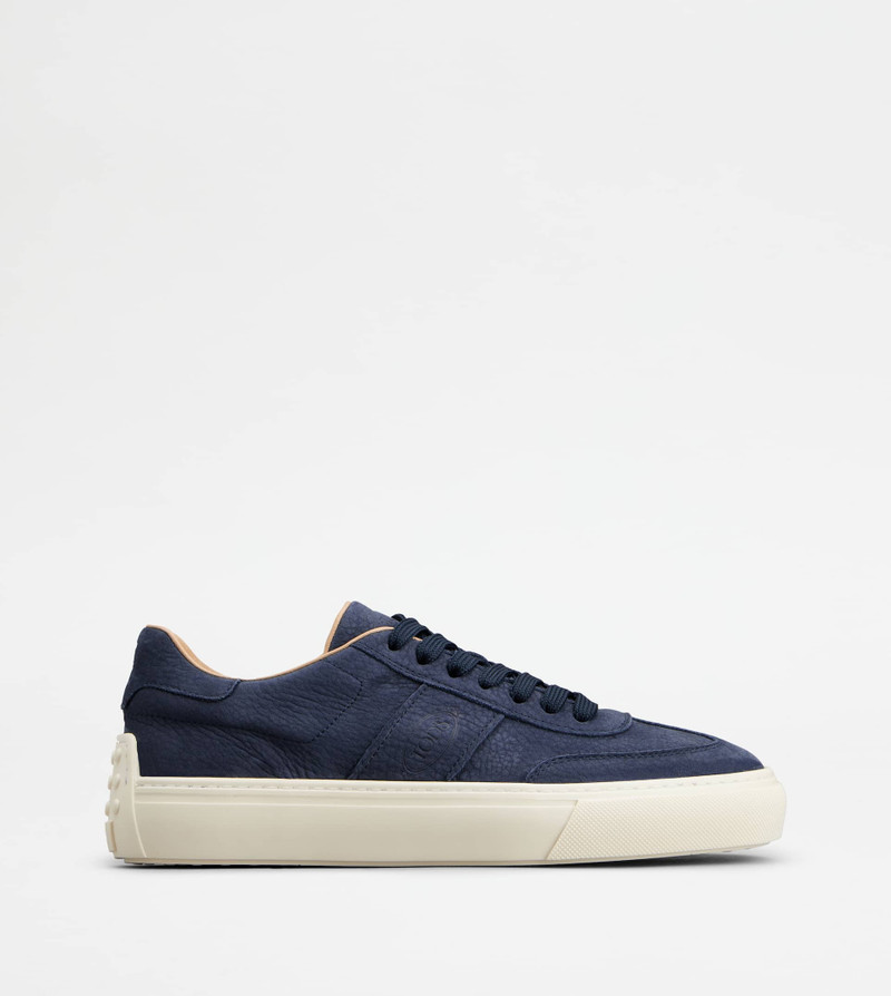 SNEAKERS IN NUBUCK - BLUE 1
