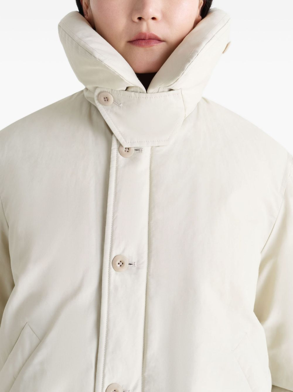 bubble-collar puffer jacket - 6