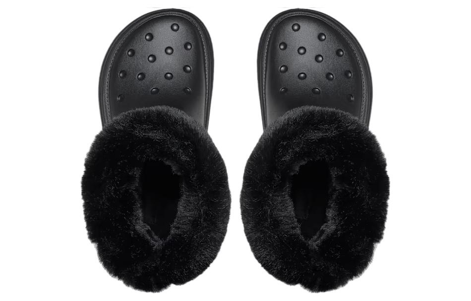 (WMNS) Crocs Stomp Lined Boot 'Black' 208718-001 - 4