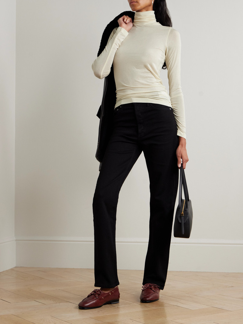 AGOLDE Pascale Stretch-lyocell Turtleneck Top outlook