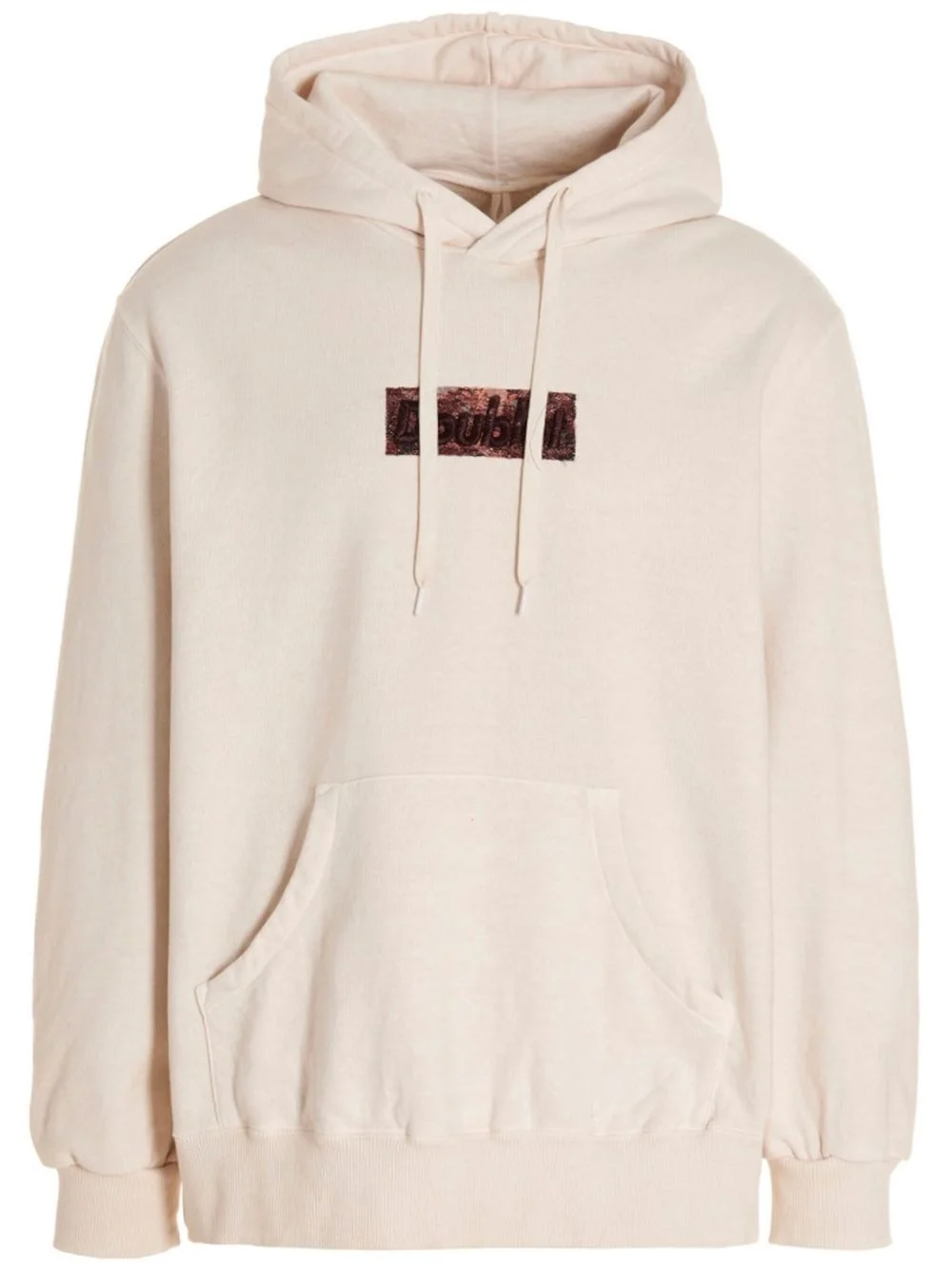 logo-embroidered hoodie - 1