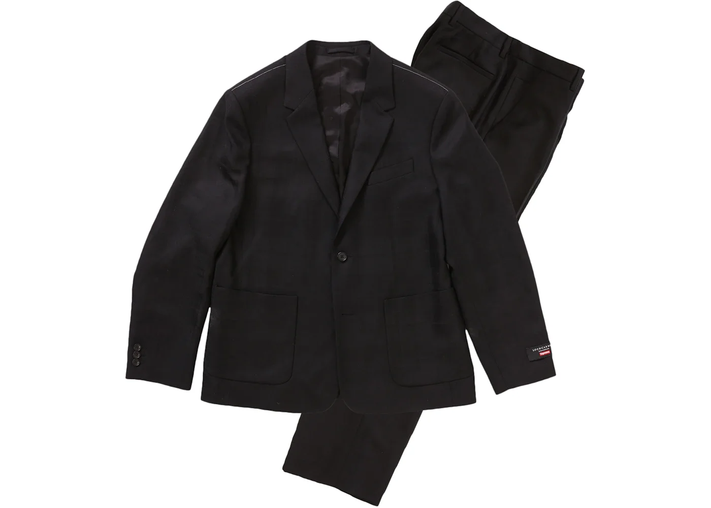 Supreme Tartan Wool Suit Black - 1
