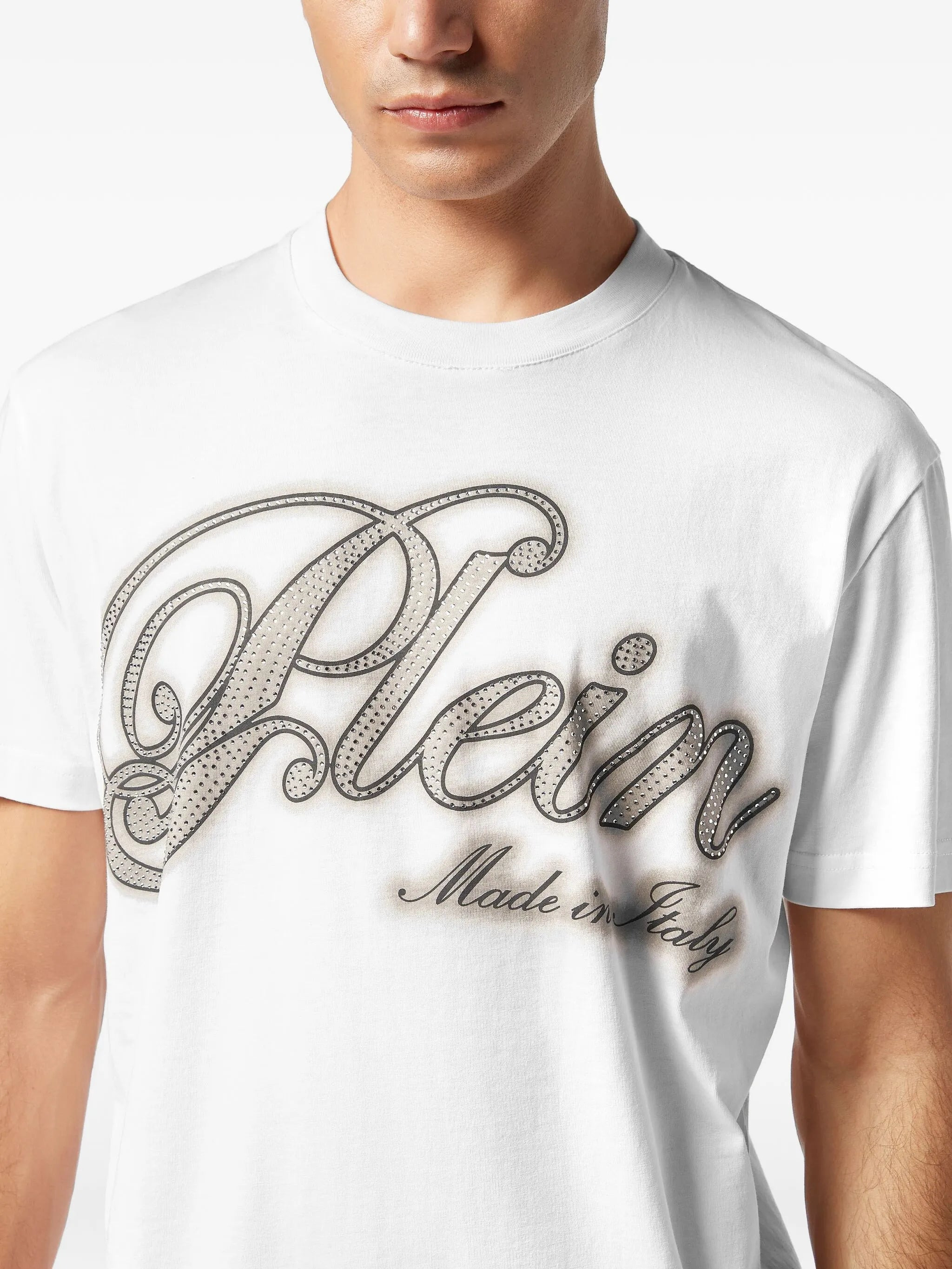 Philipp Plein Strass-embellished Cotton T-shirt - 3
