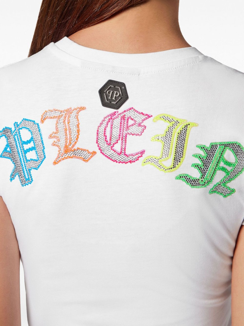 logo-embellished 코튼 티셔츠 5