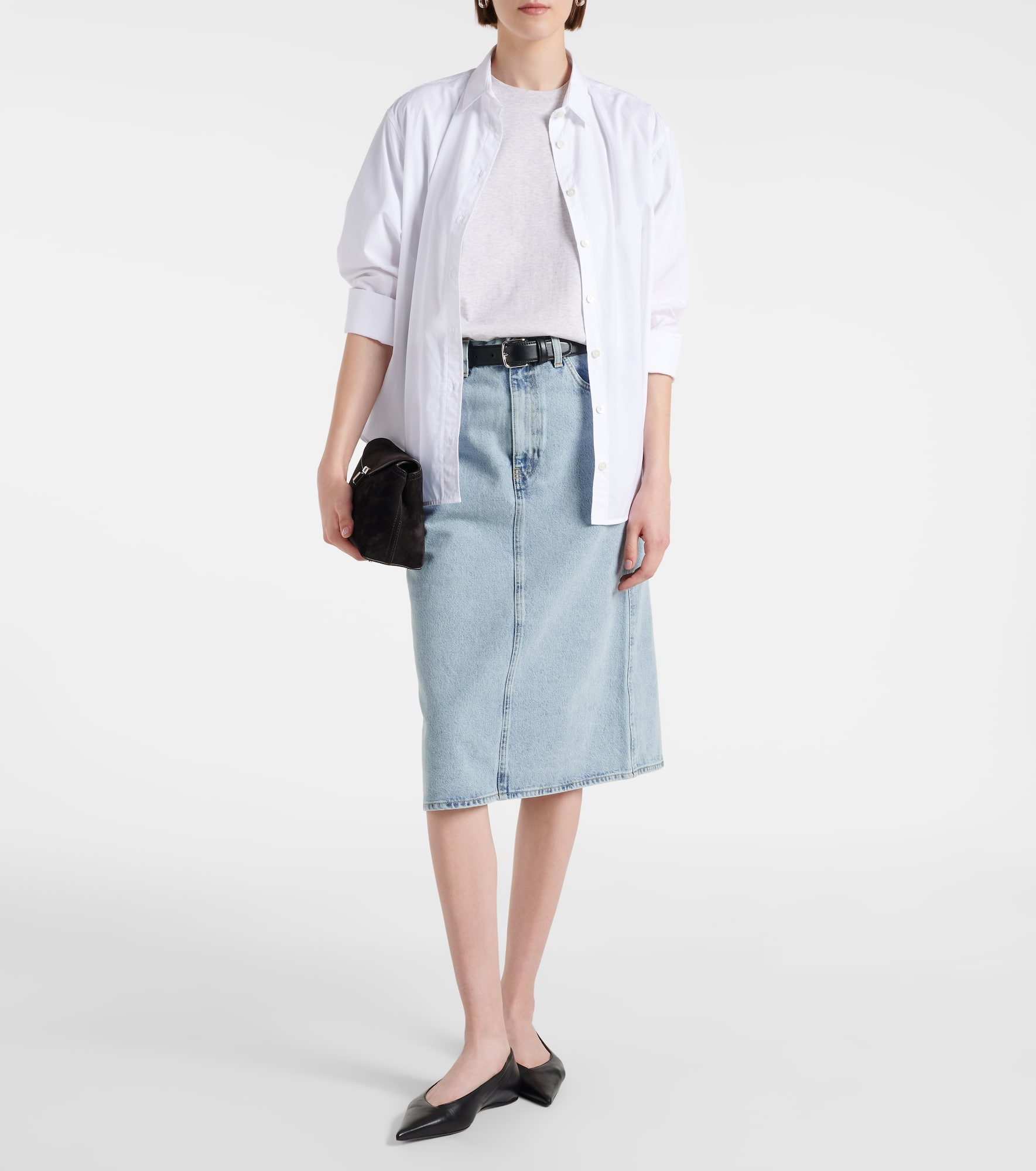 Denim midi skirt - 2