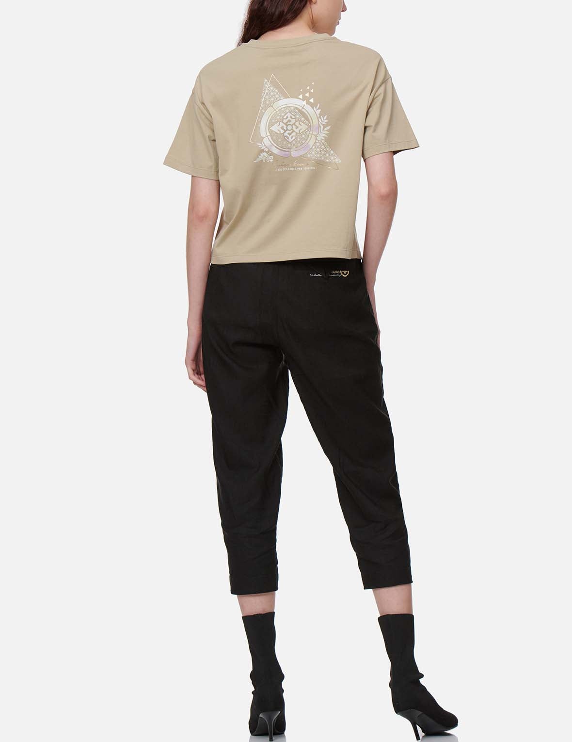 Kamon Print Drop-shoulder T-shirt - 5