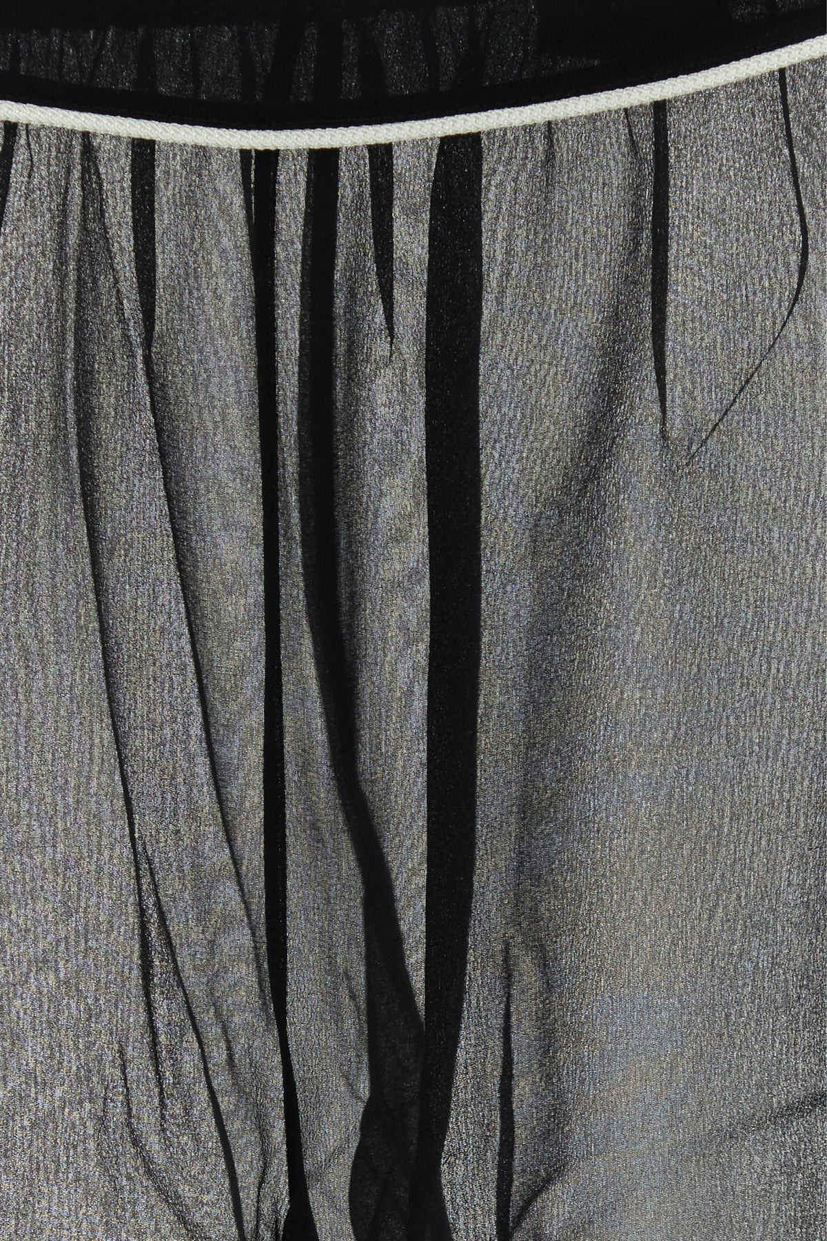 Black silk wide-leg pant - 3