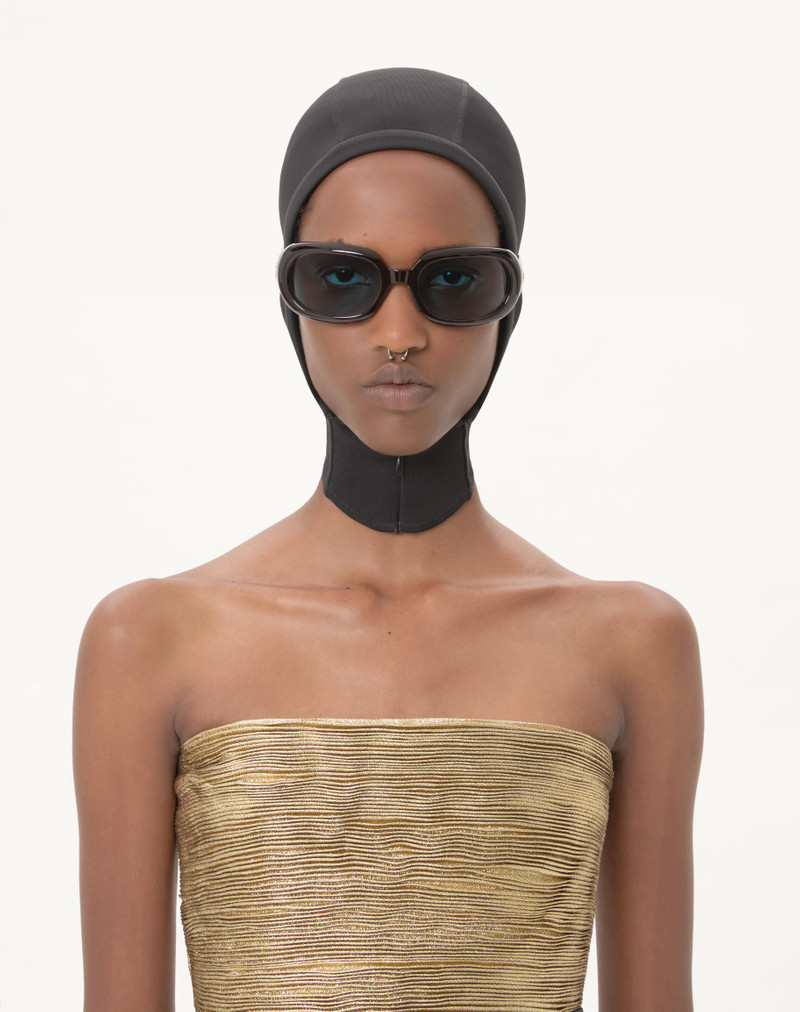 Valentino VLOGO SIGNATURE JERSEY HOOD WITH ZIPPER outlook