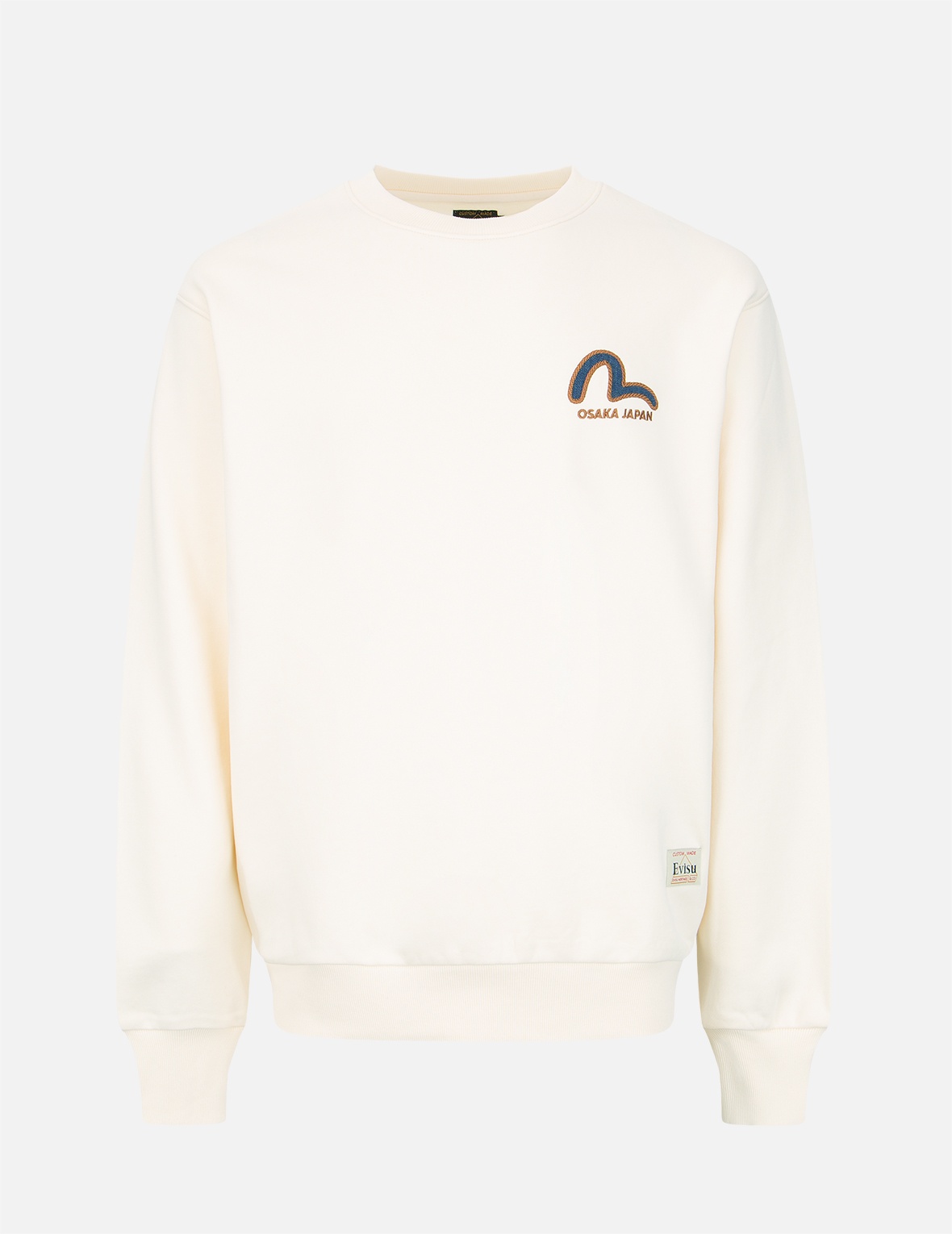 KAMON LOGO DENIM APPLIQUÉ SWEATSHIRT - 1