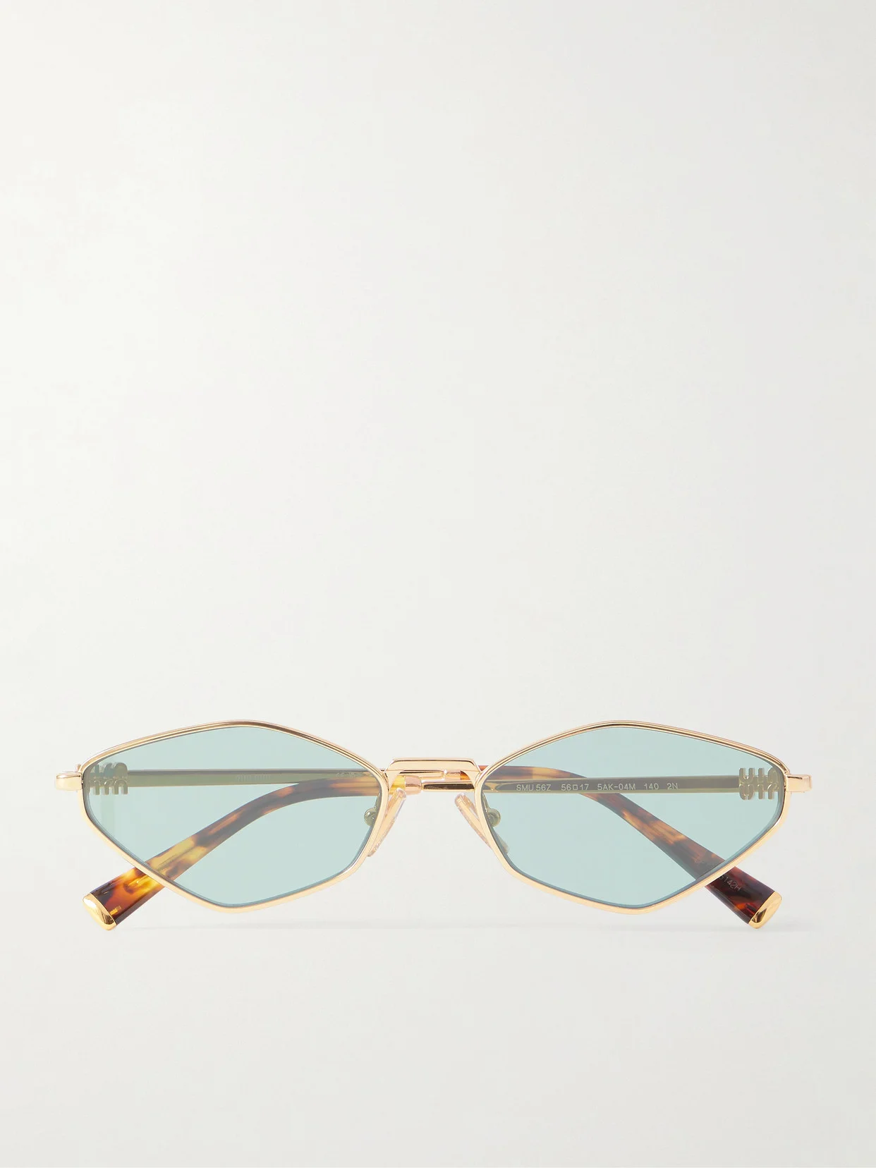 Oval-frame Gold-tone Sunglasses - 1