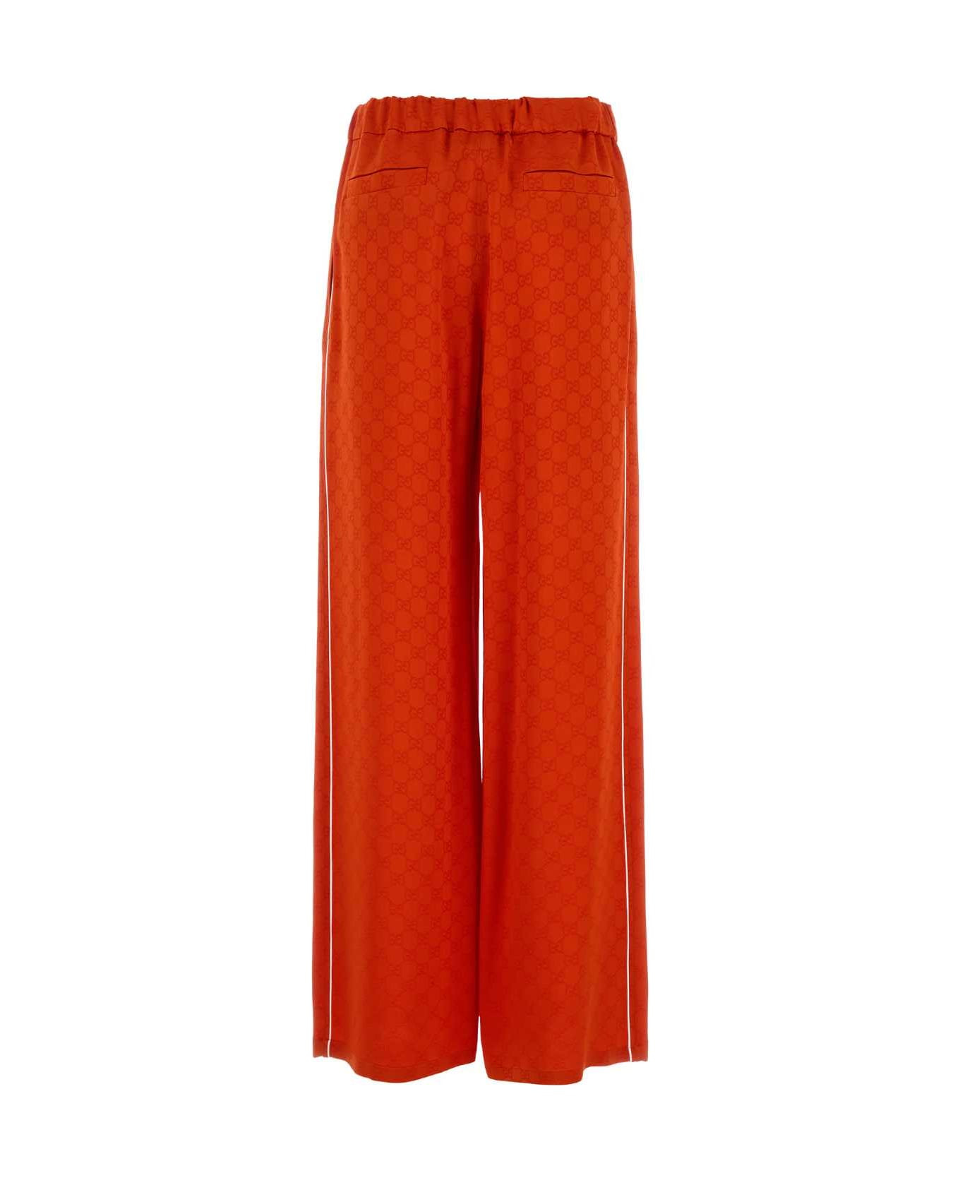 Orange Satin Pyjama Pant - 2
