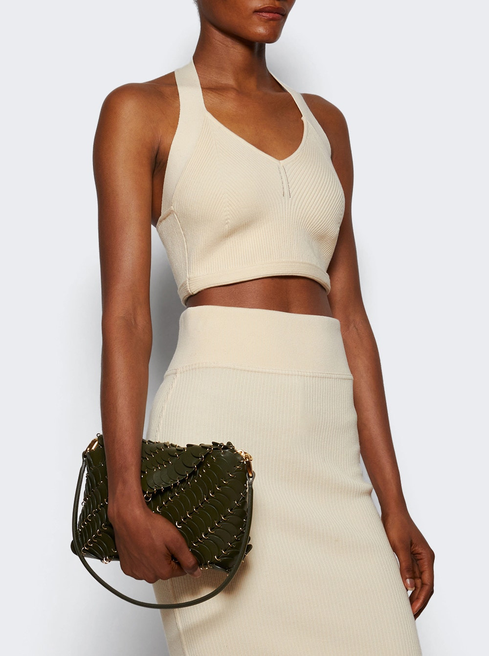 Knit Halter Top Cream - 2