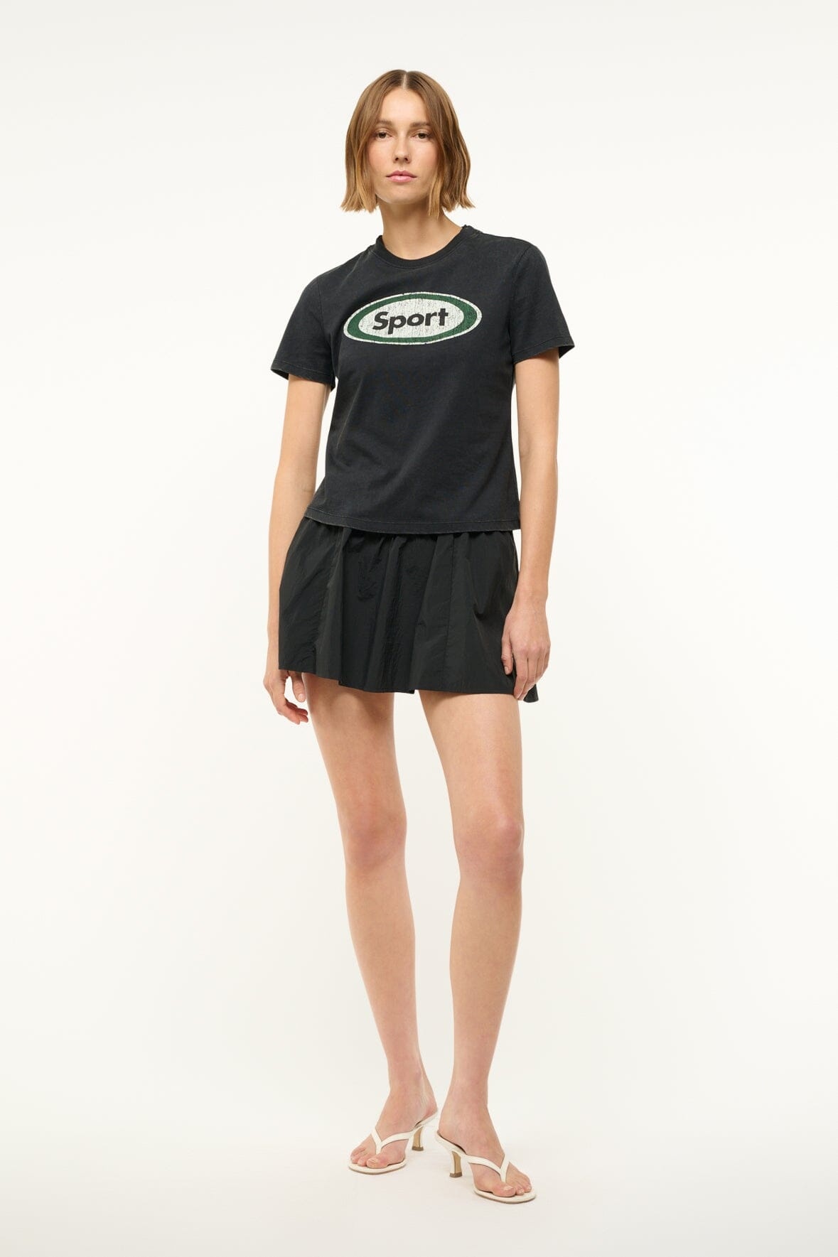 STAUD LULU SPORT TEE BLACK - 6